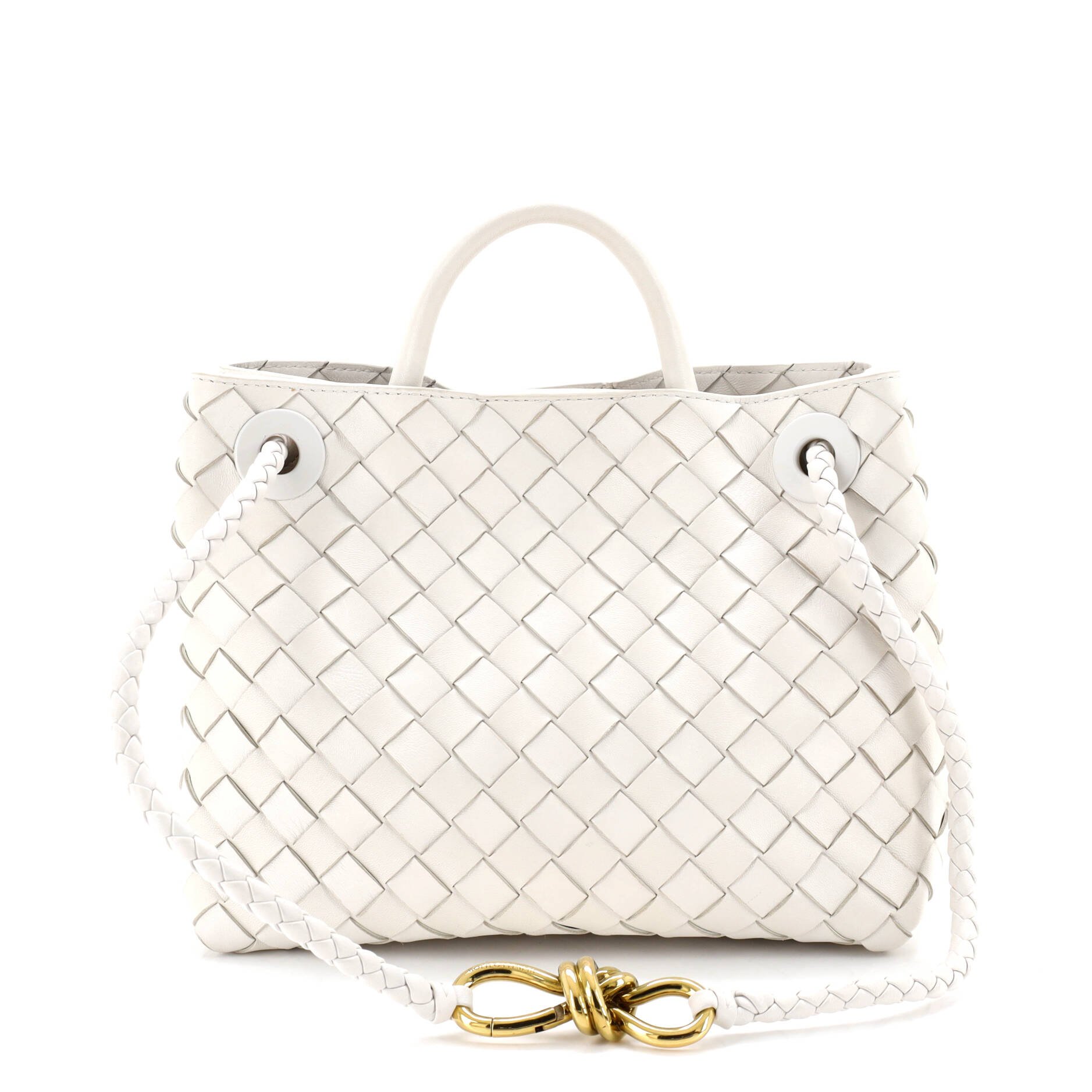 Bottega Veneta Andiamo Top Handle Bag Intrecciato Nappa Small