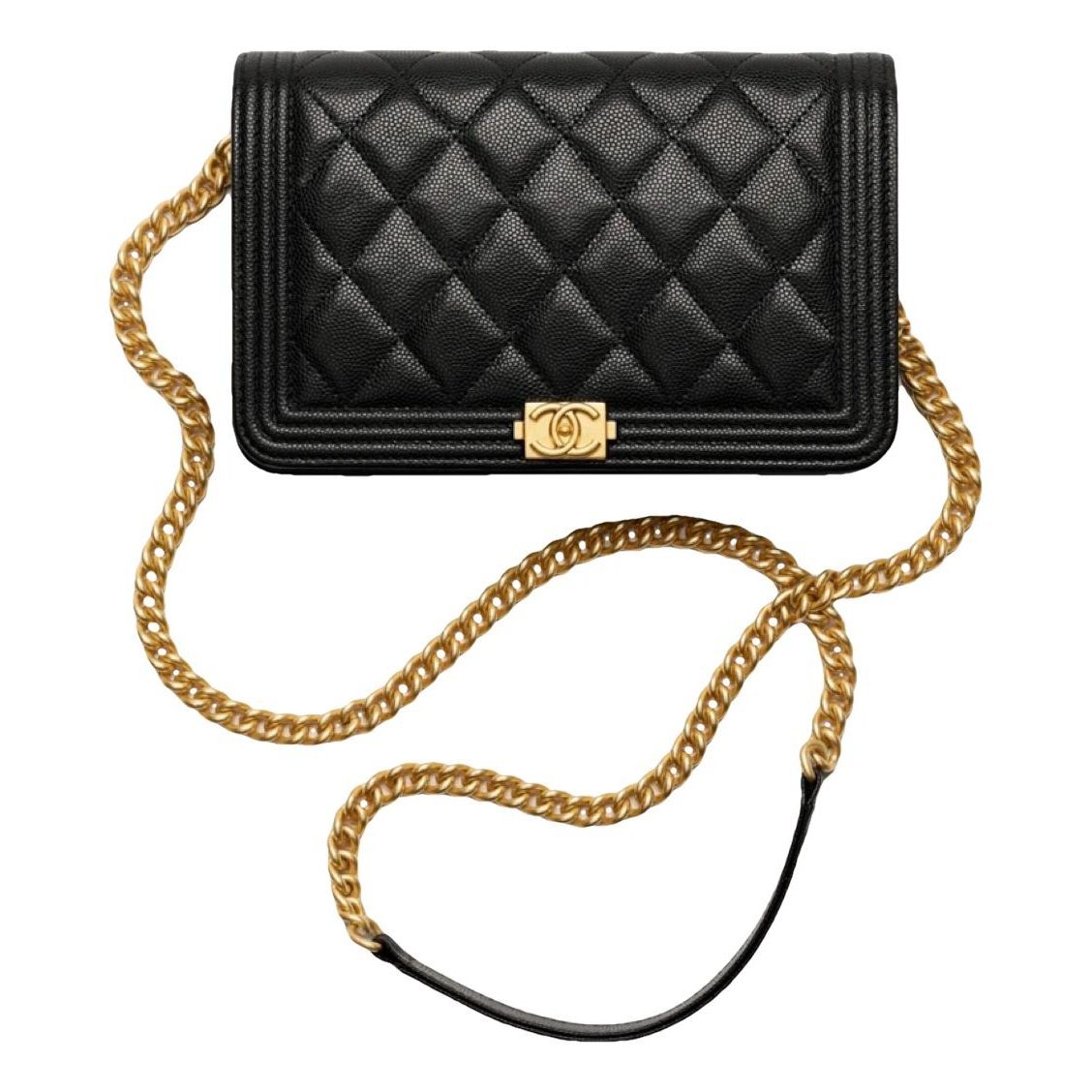 Wallet On Chain Boy leather crossbody bag