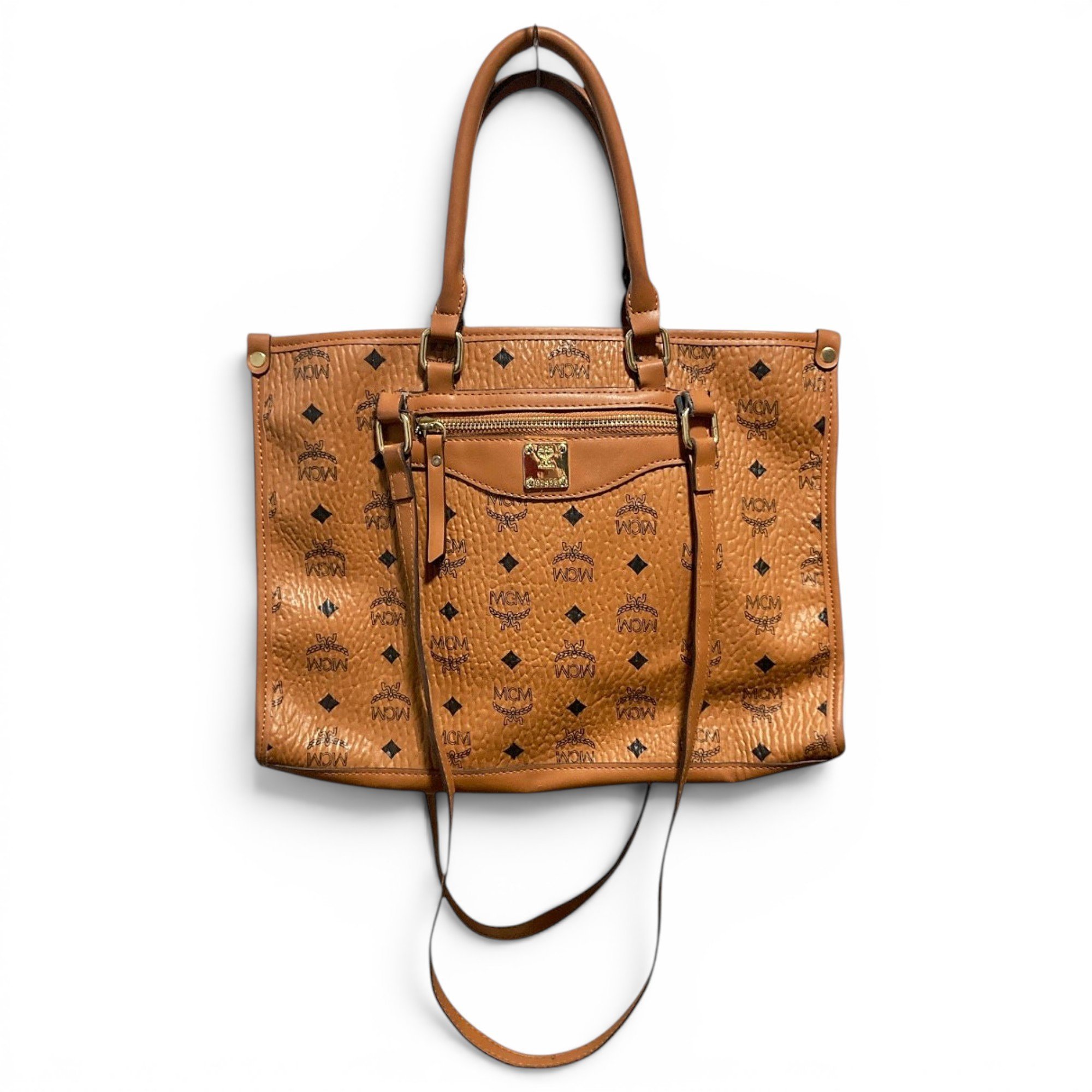 MCM Boston vegan leather clutch bag