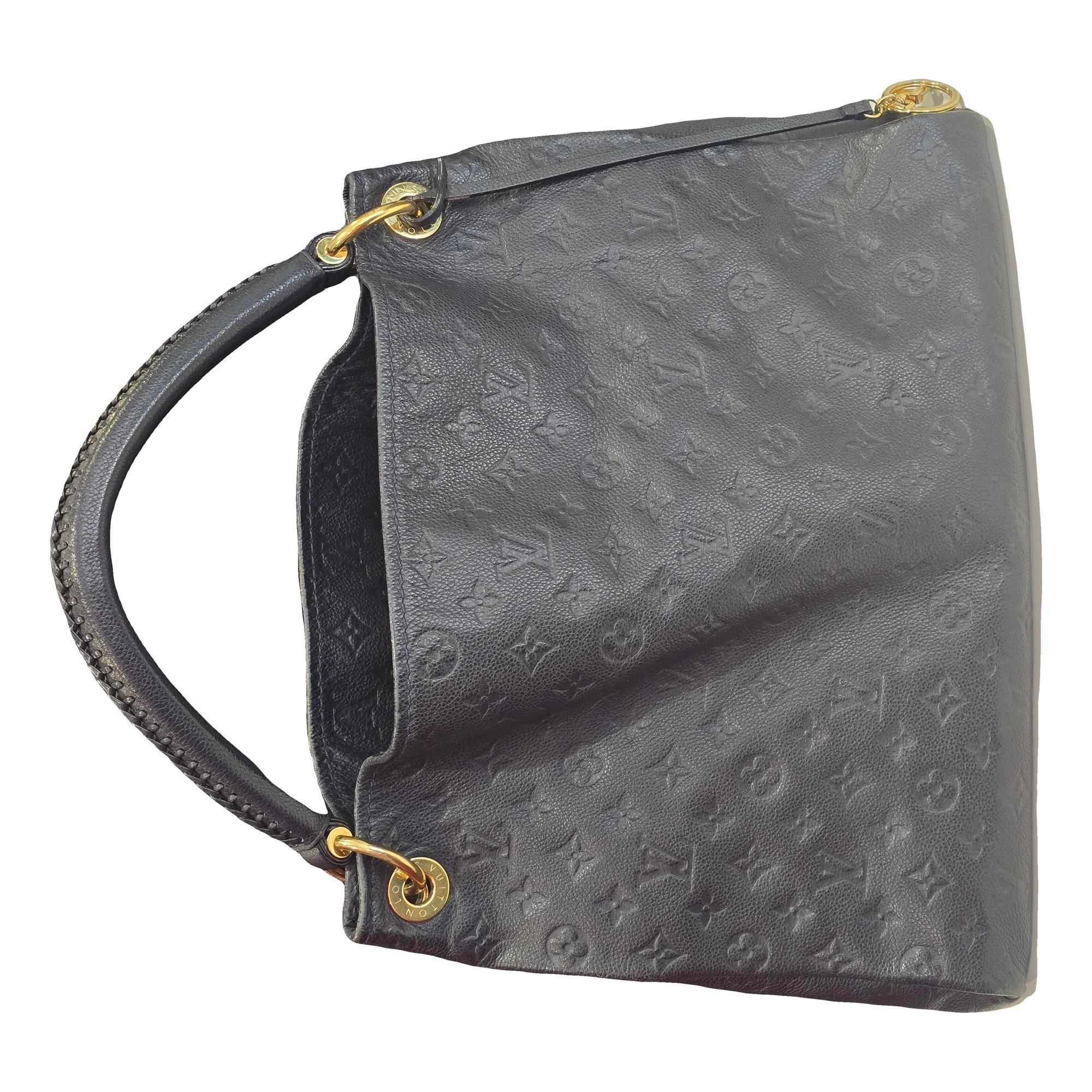 Artsy leather handbag