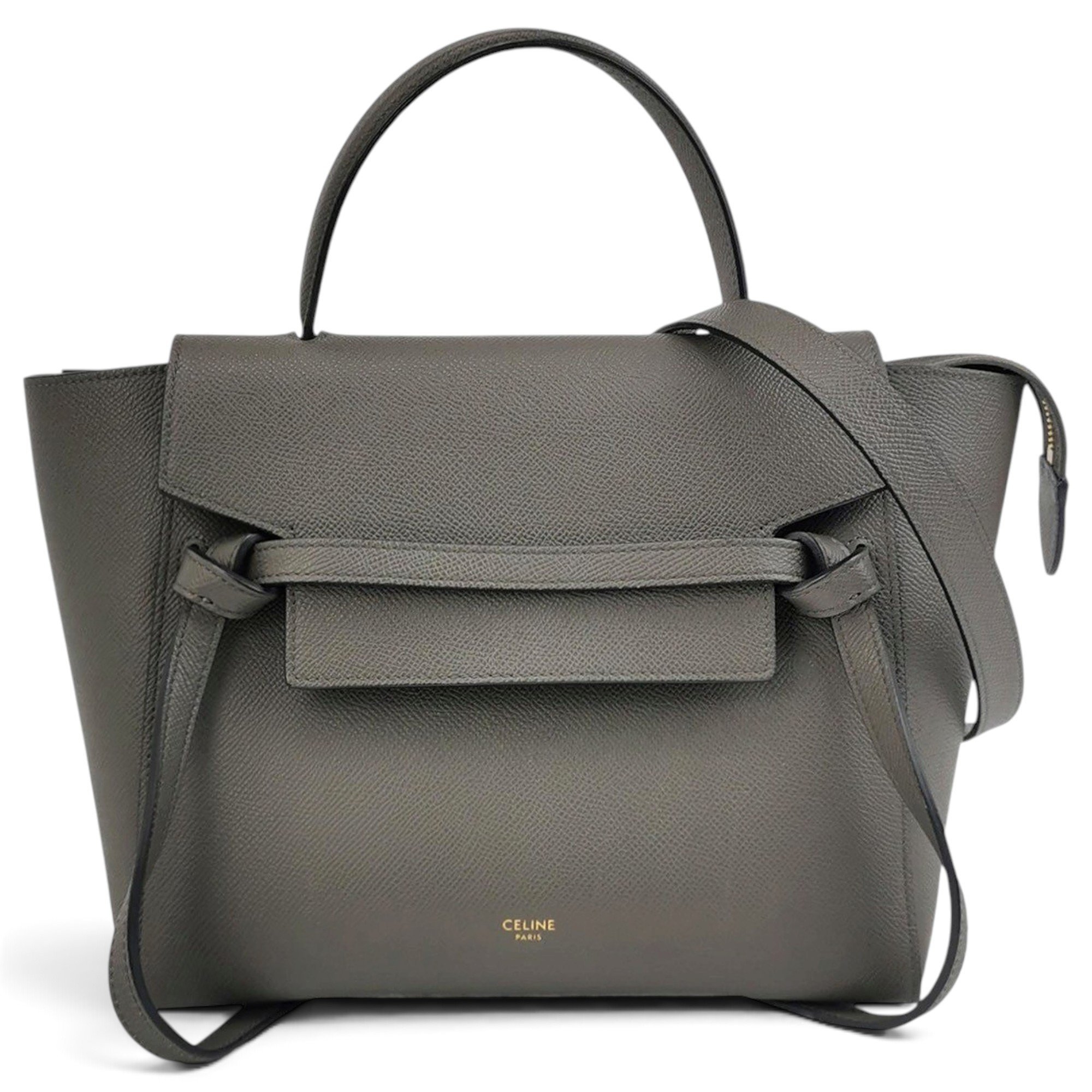 Belt leather handbag