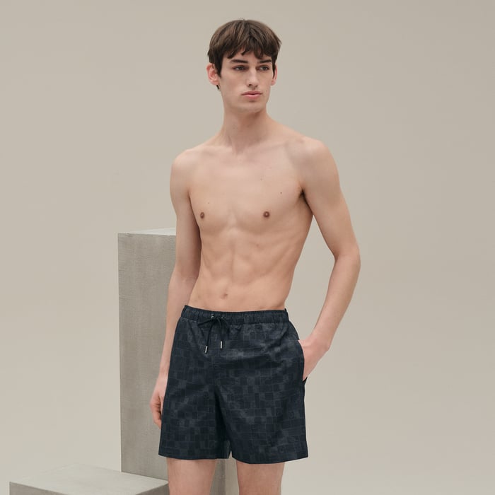 Marine "Mosaique Equestre" Swim Trunks