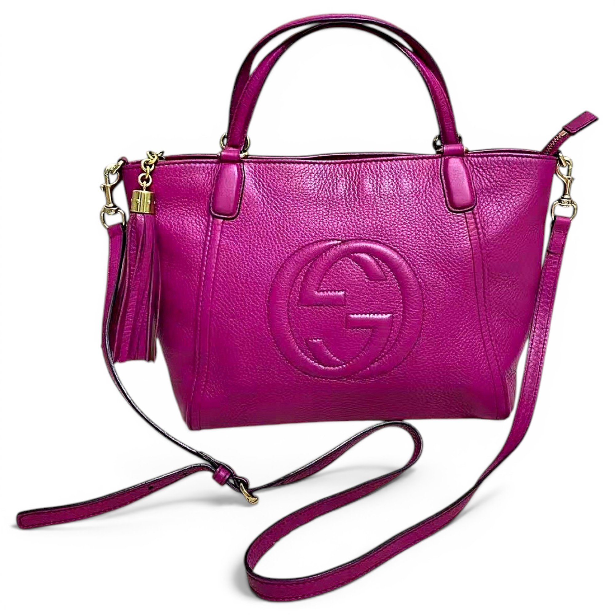 Soho Top Handle leather handbag