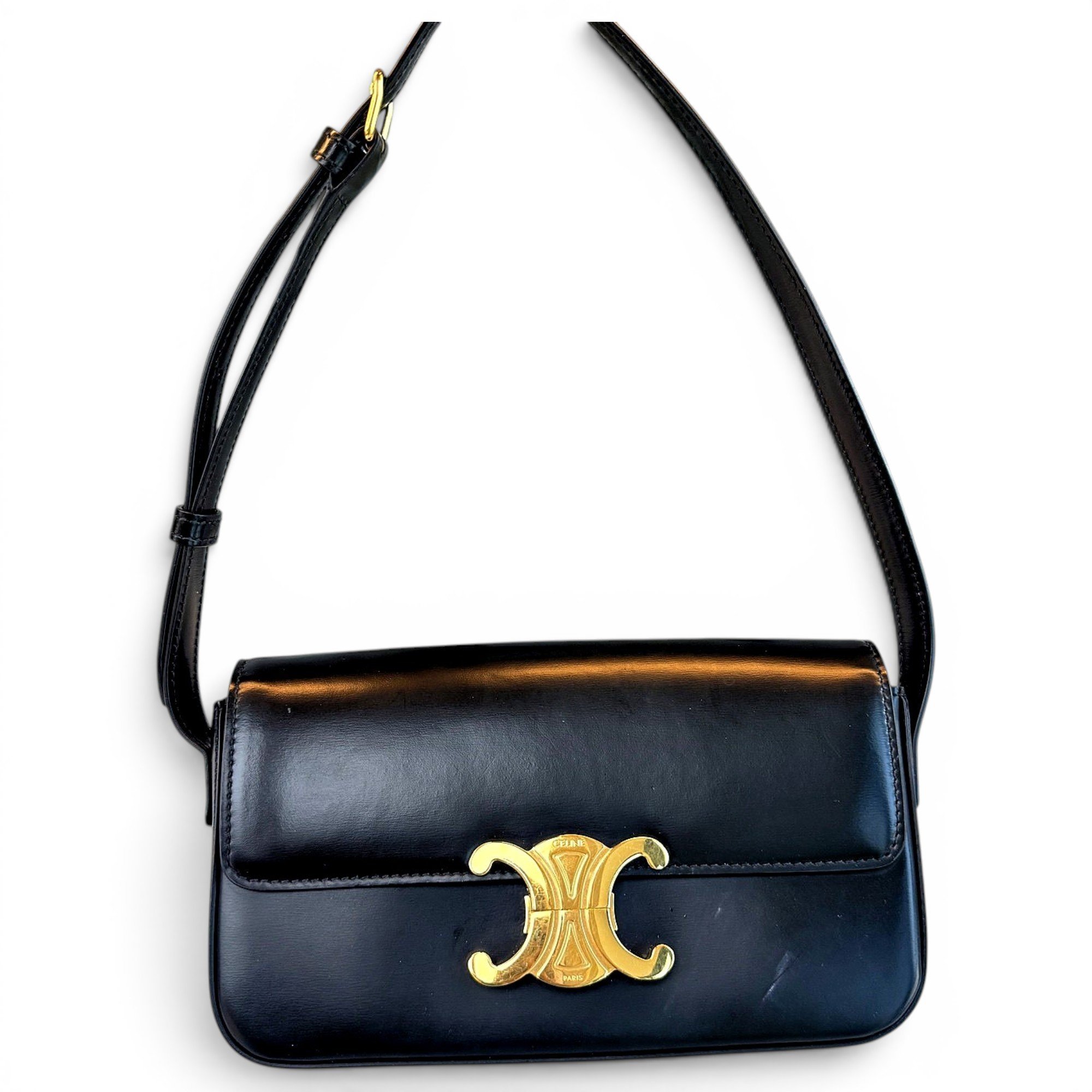 Triomphe Long leather handbag