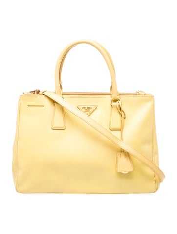 Saffiano Leather Galleria Double Zip Small Vintage