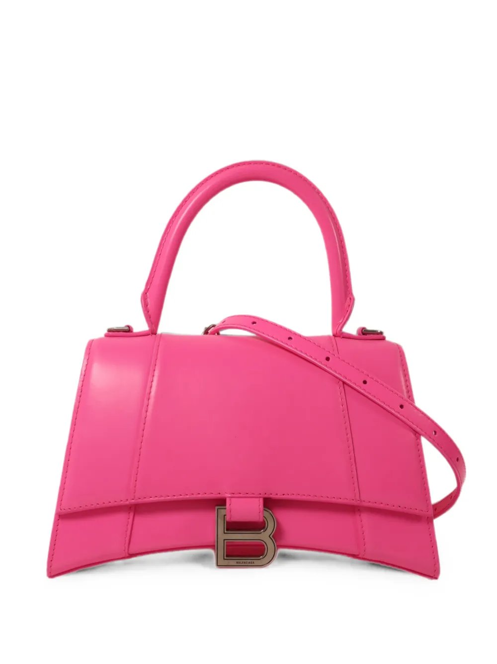 Hourglass leather tote bag