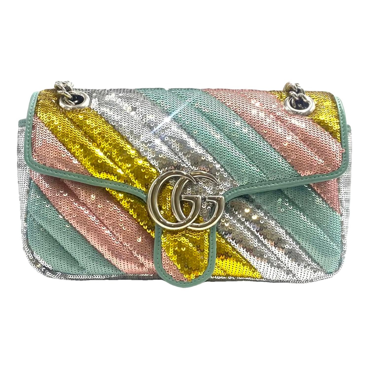 GG Marmont Flap glitter crossbody bag