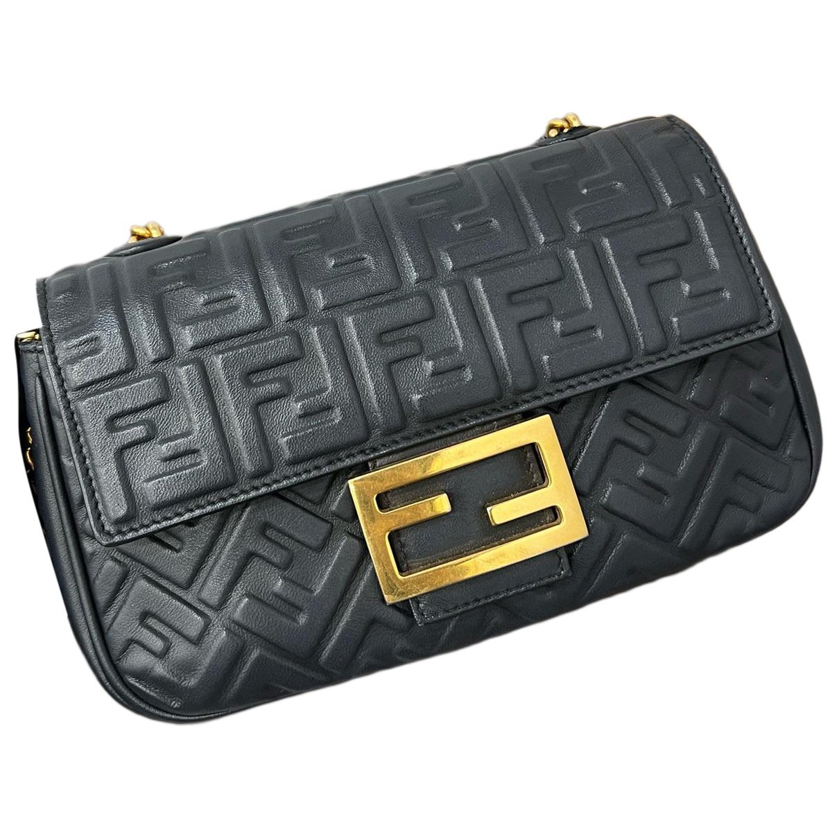 Baguette leather handbag