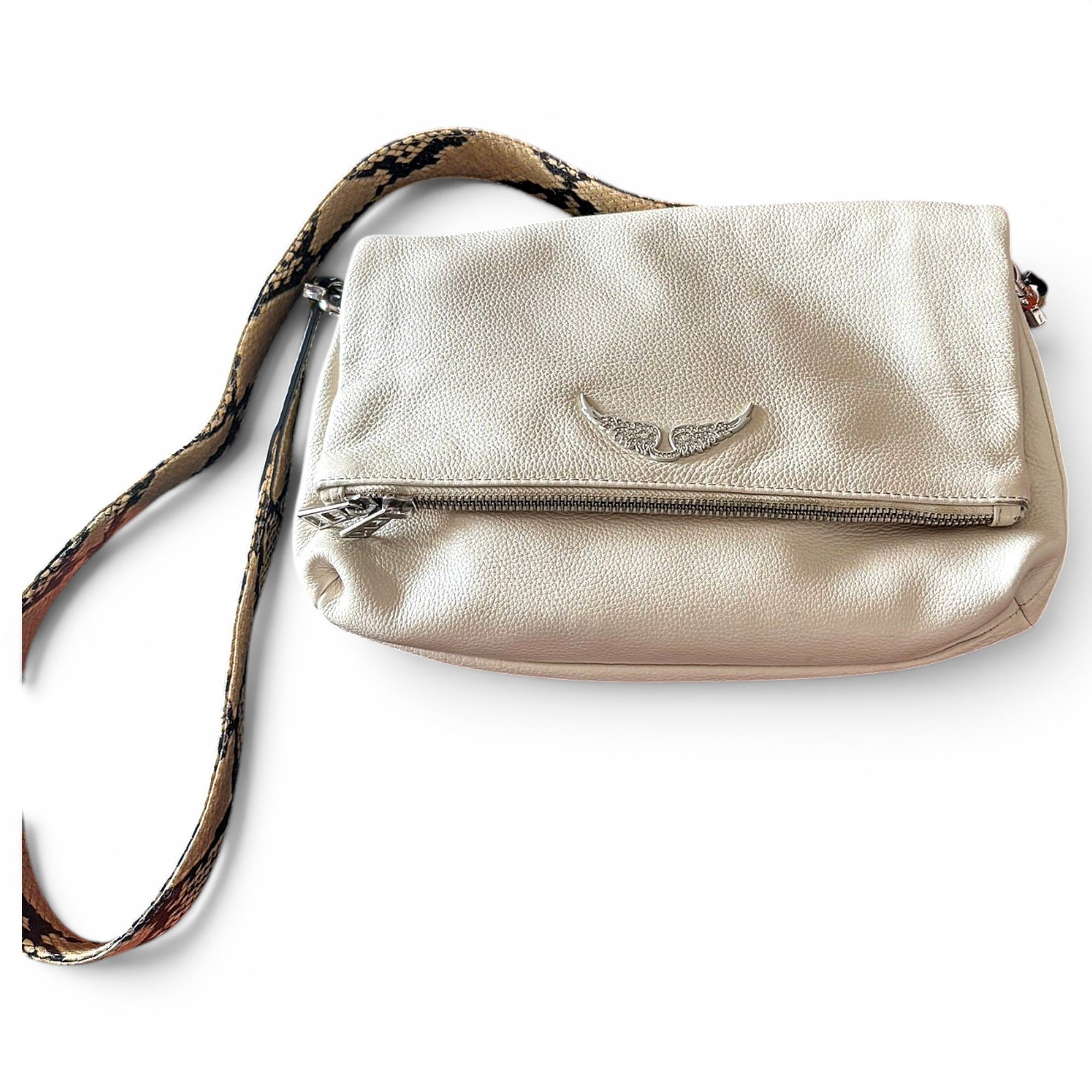 Rock leather crossbody bag