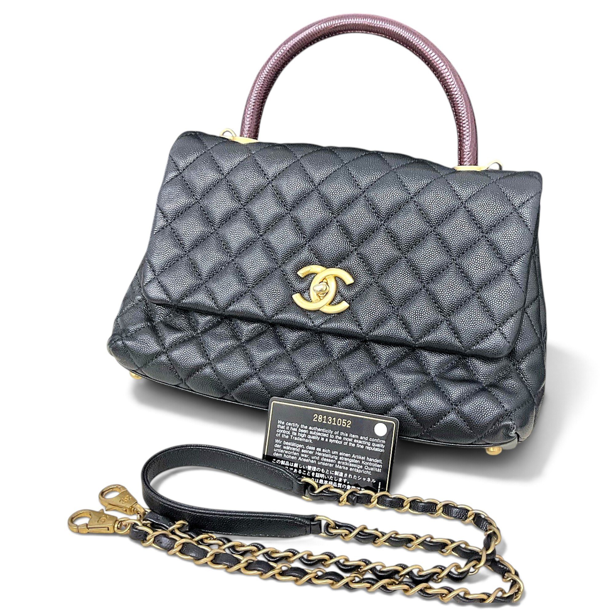 Coco Handle leather handbag