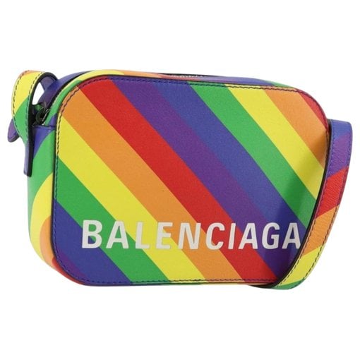 Balenciaga B leather handbag