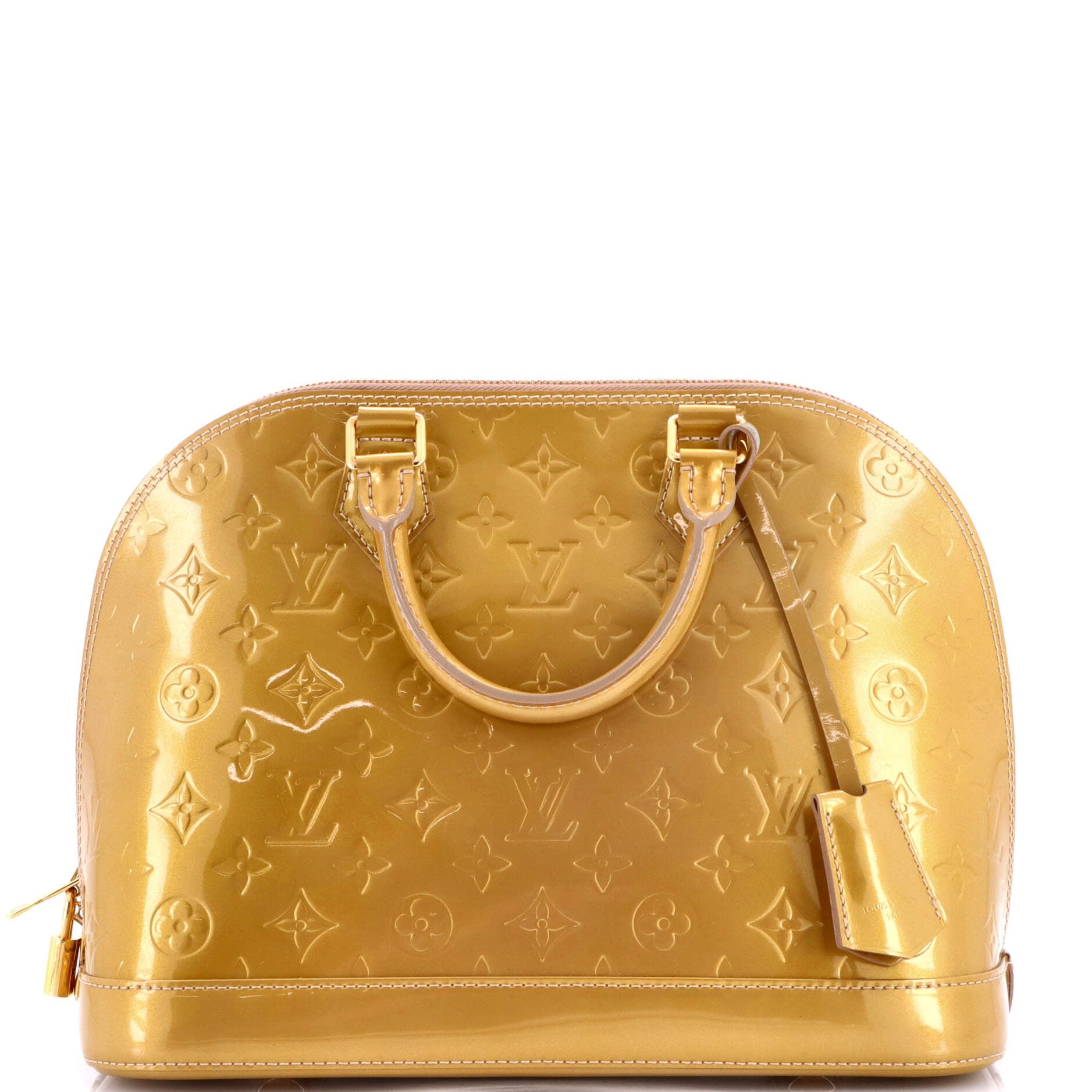 Alma Handbag Monogram Vernis PM