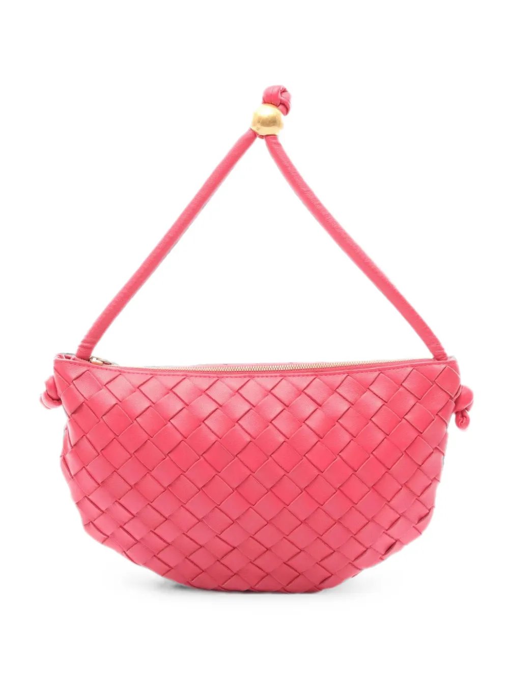 2000s small Turn Pouch Intrecciato-leather tote bag