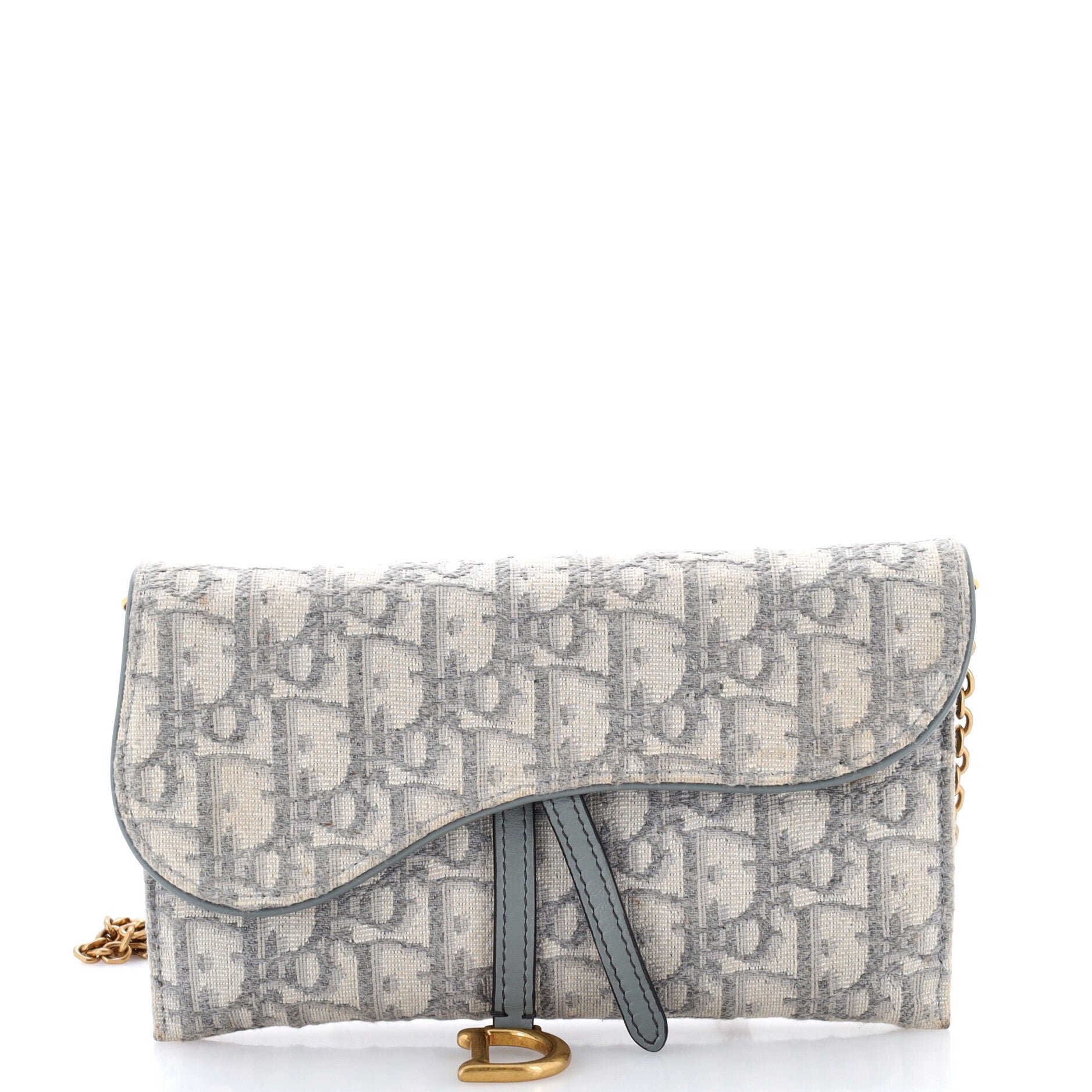 Saddle Chain Wallet Oblique Canvas