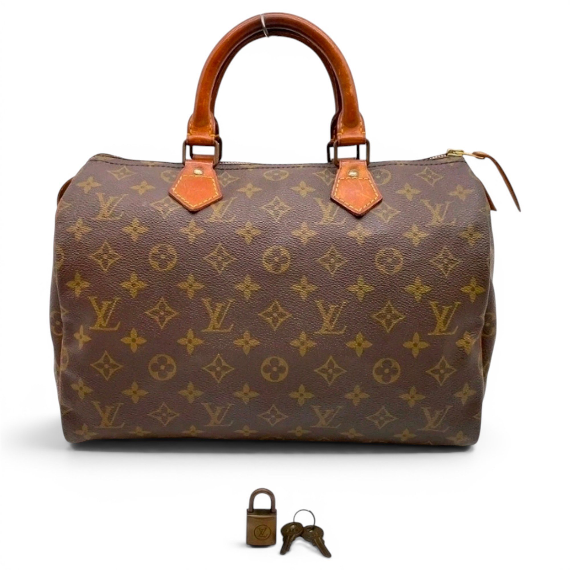 Speedy leather handbag