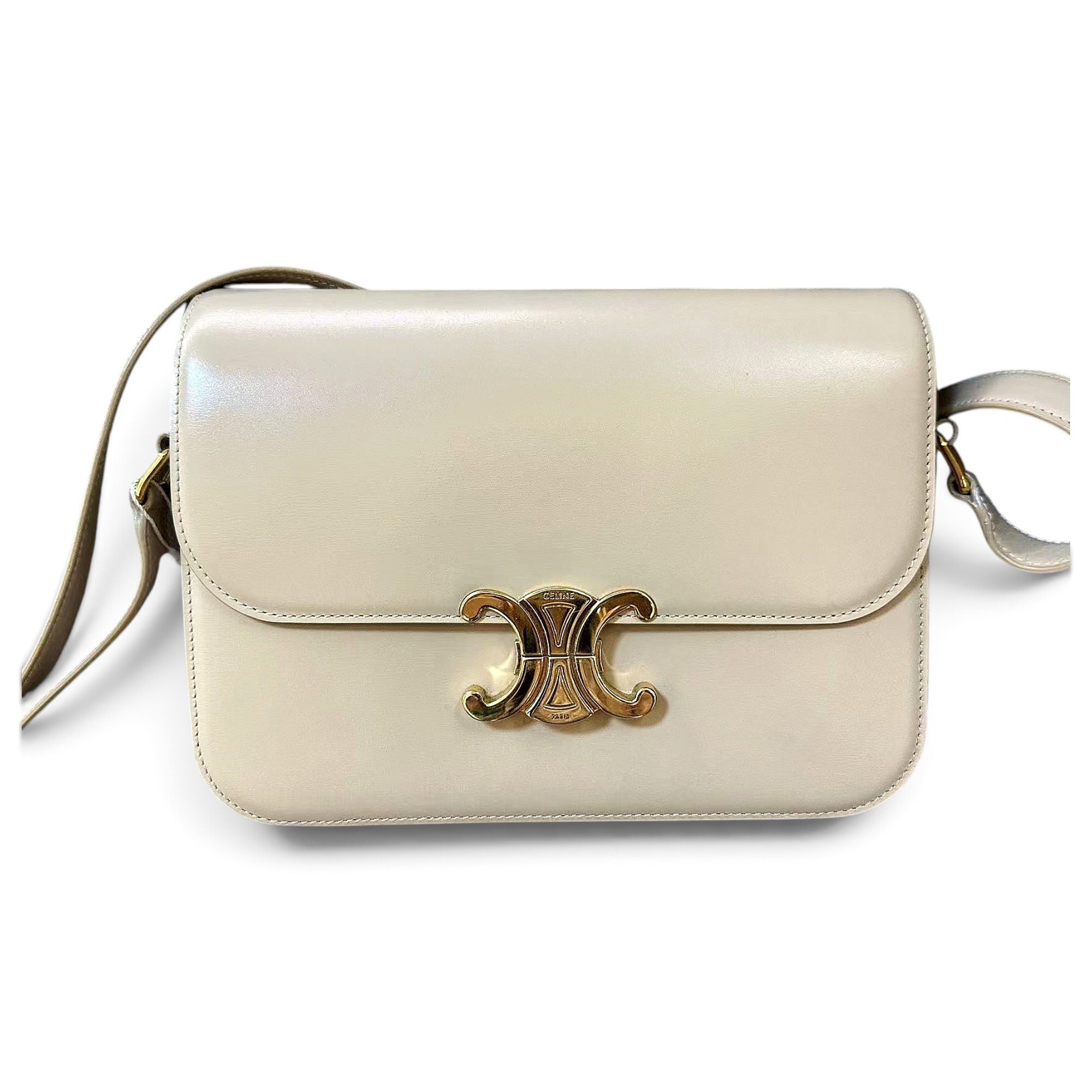 Triomphe leather handbag