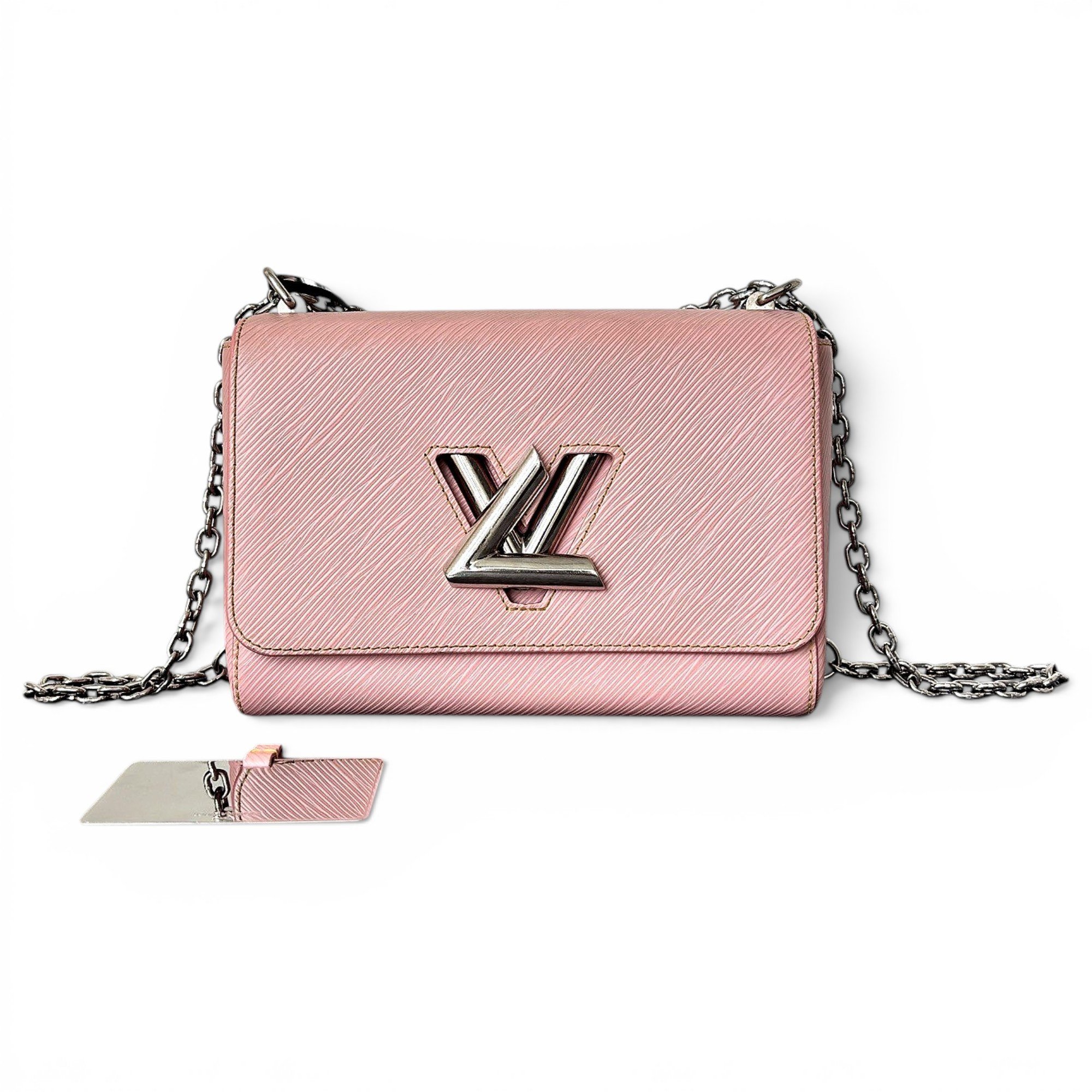 Twist leather handbag