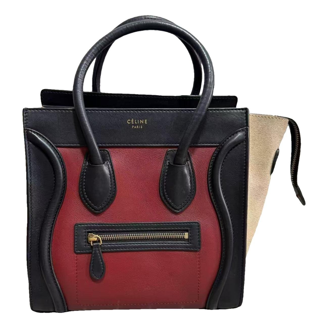Luggage leather handbag