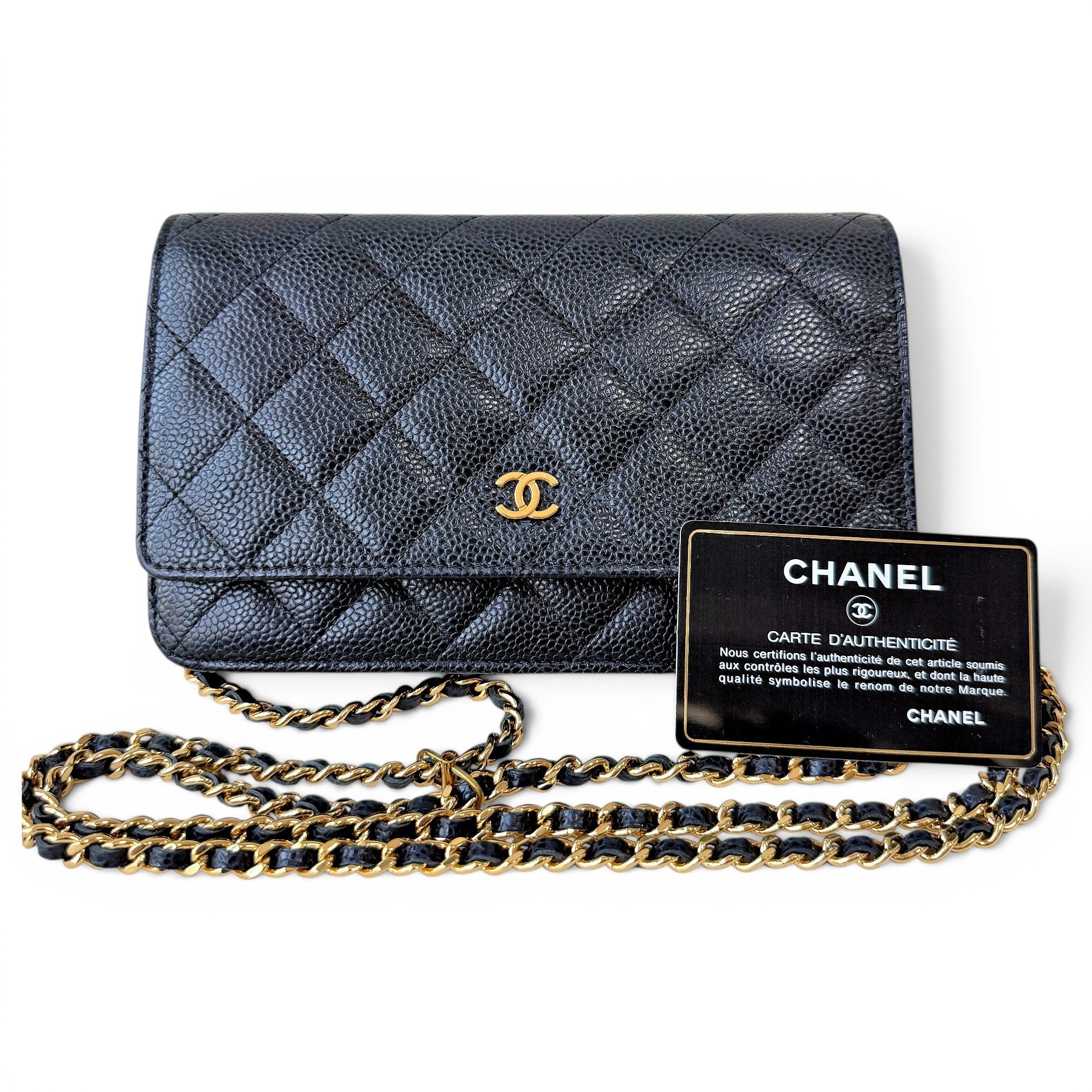 Wallet On Chain Timeless/Classique leather handbag