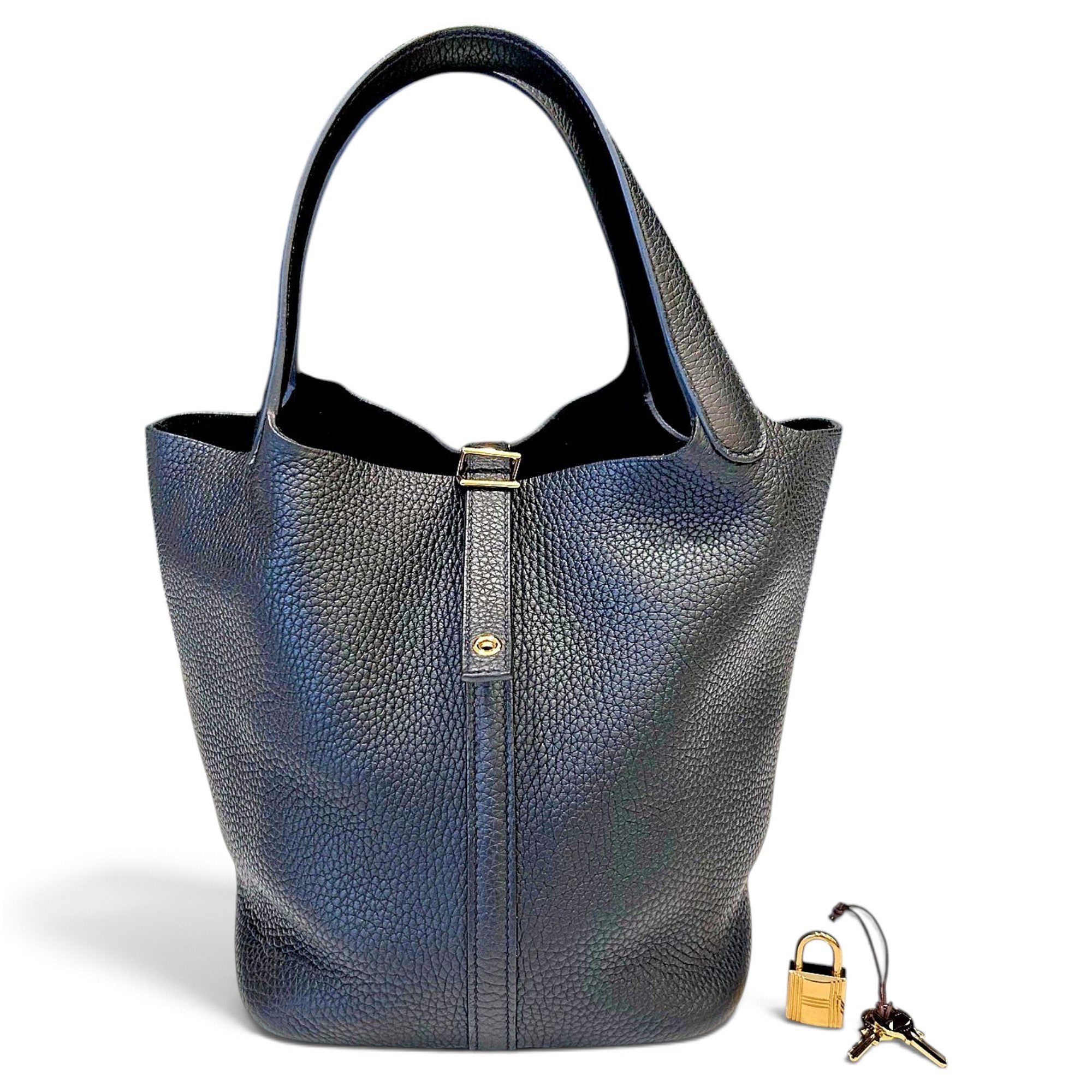 Picotin leather handbag