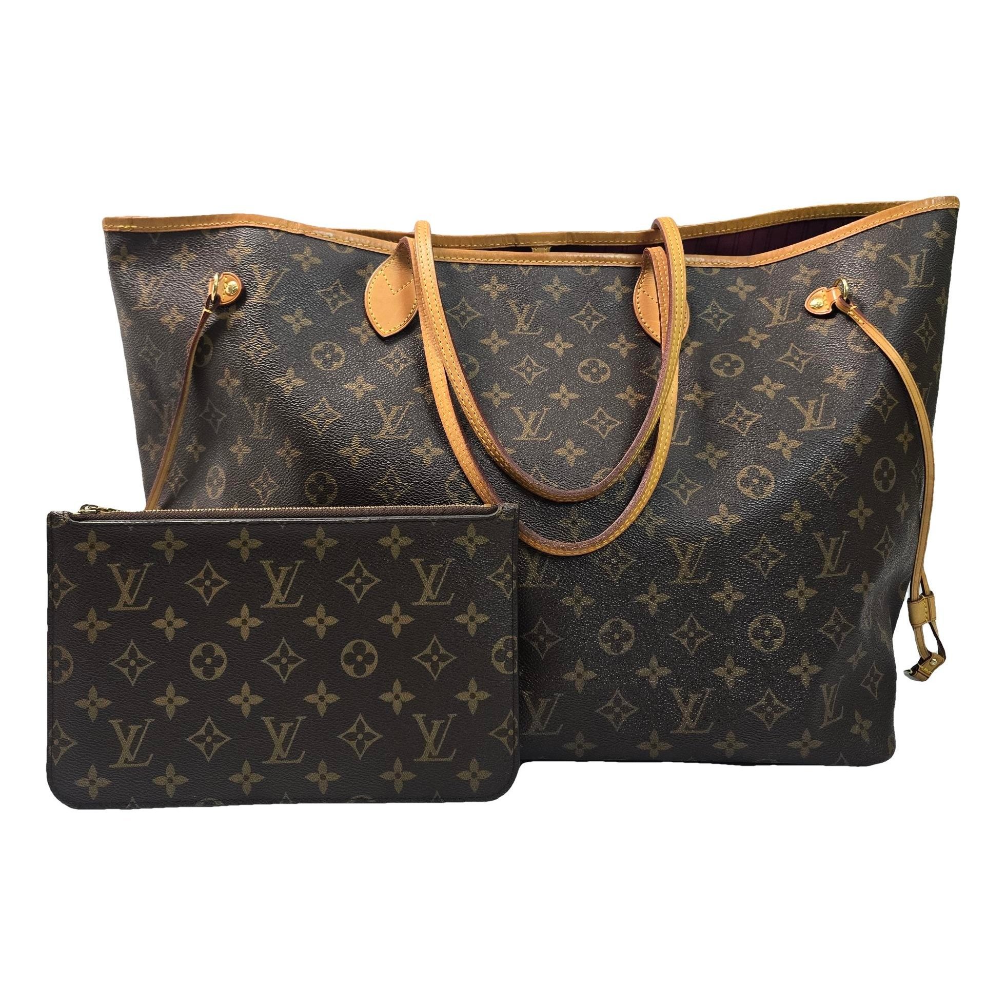 Louis Vuitton Neverfull leather tote