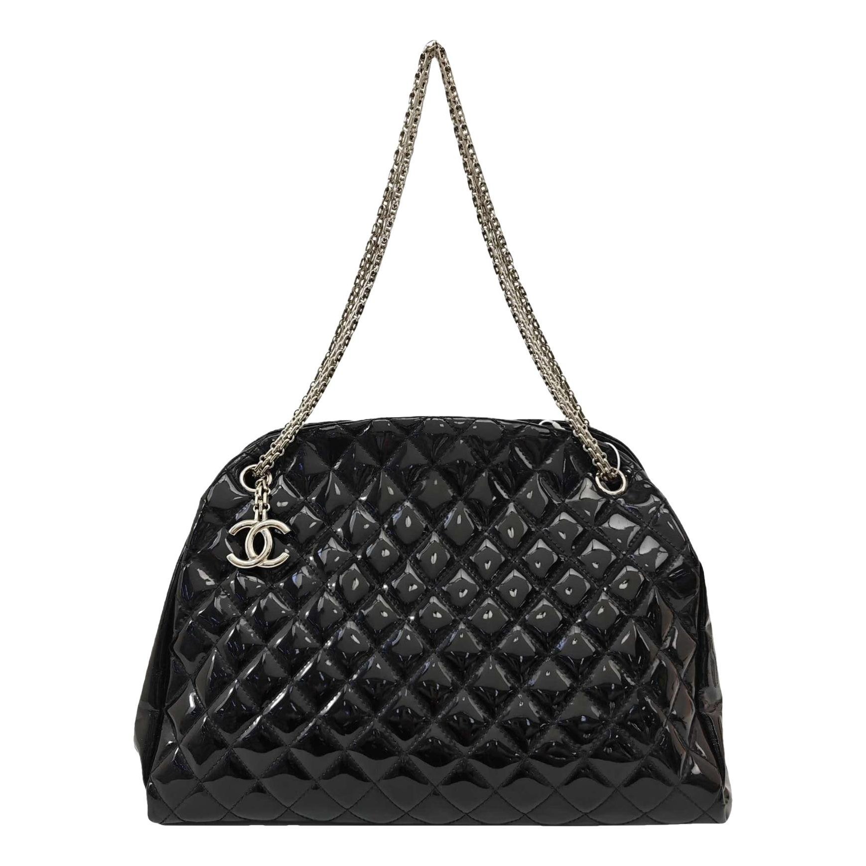 Mademoiselle patent leather handbag
