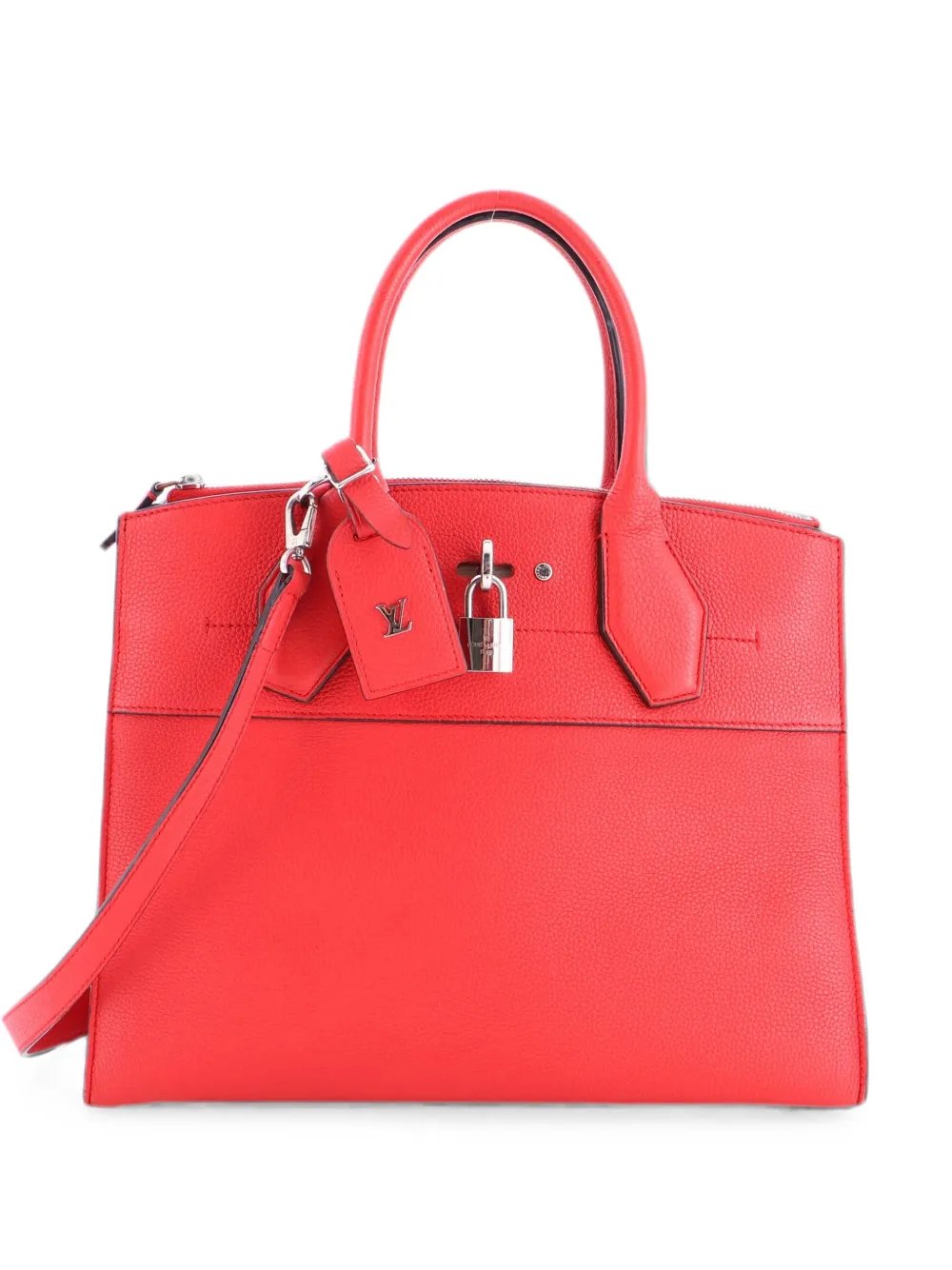 Louis Vuitton City Steamer Handbag Leather MM tote bag