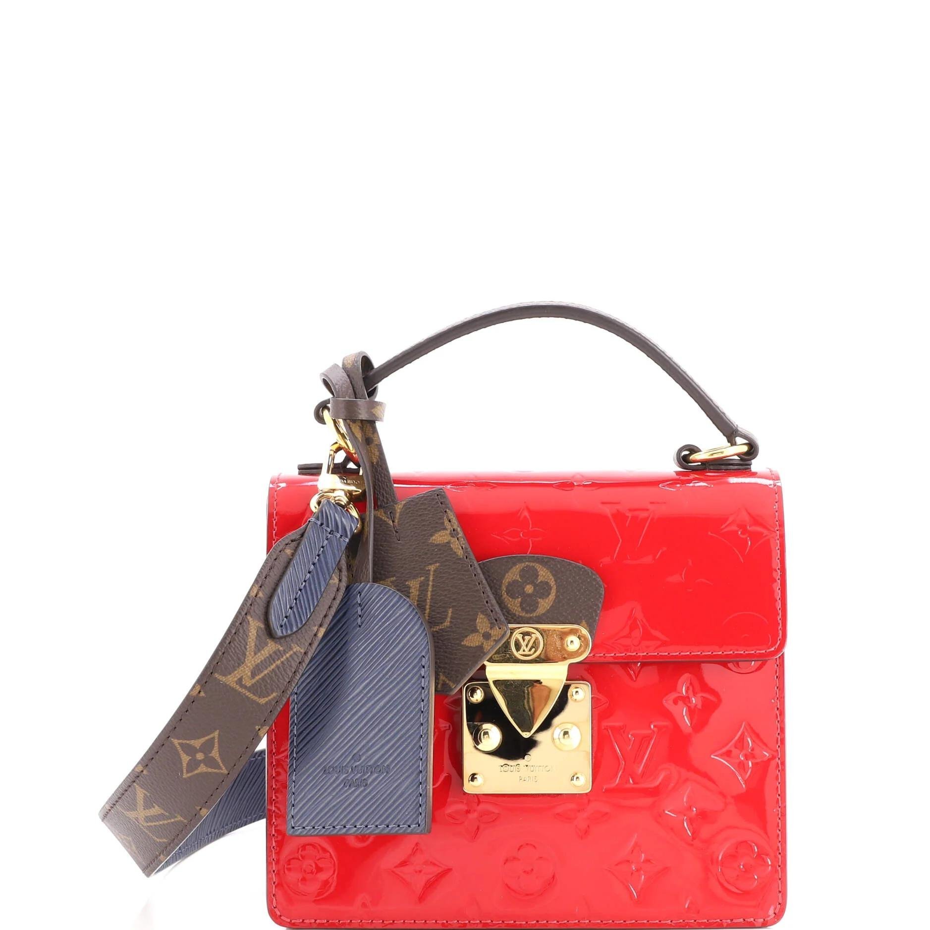 Patent leather handbag