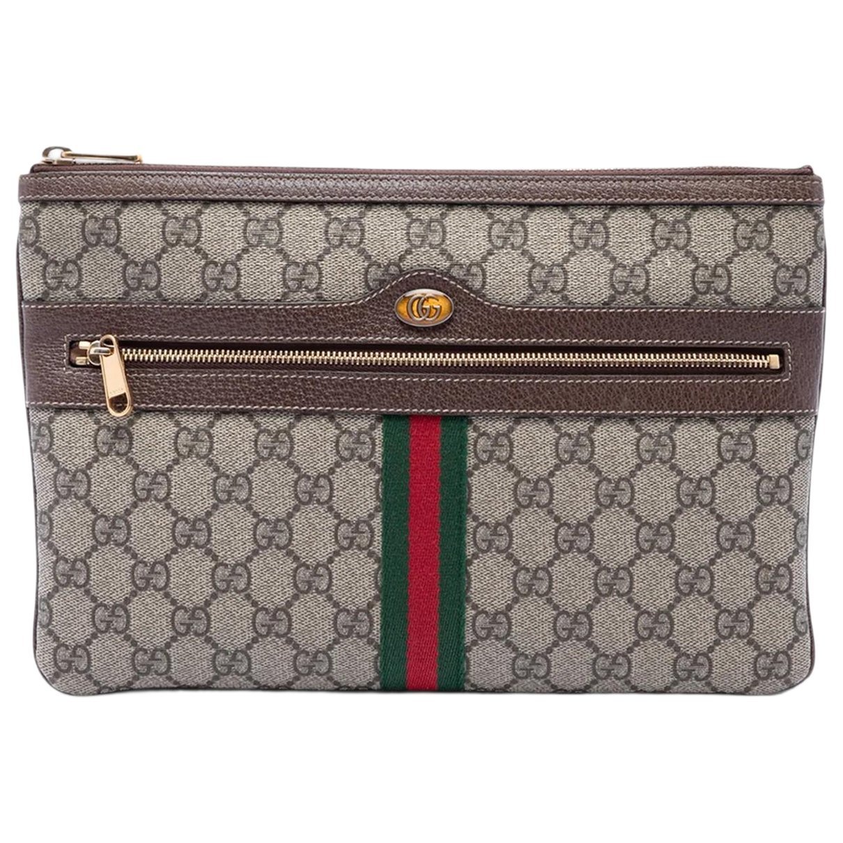 Ophidia cloth clutch bag