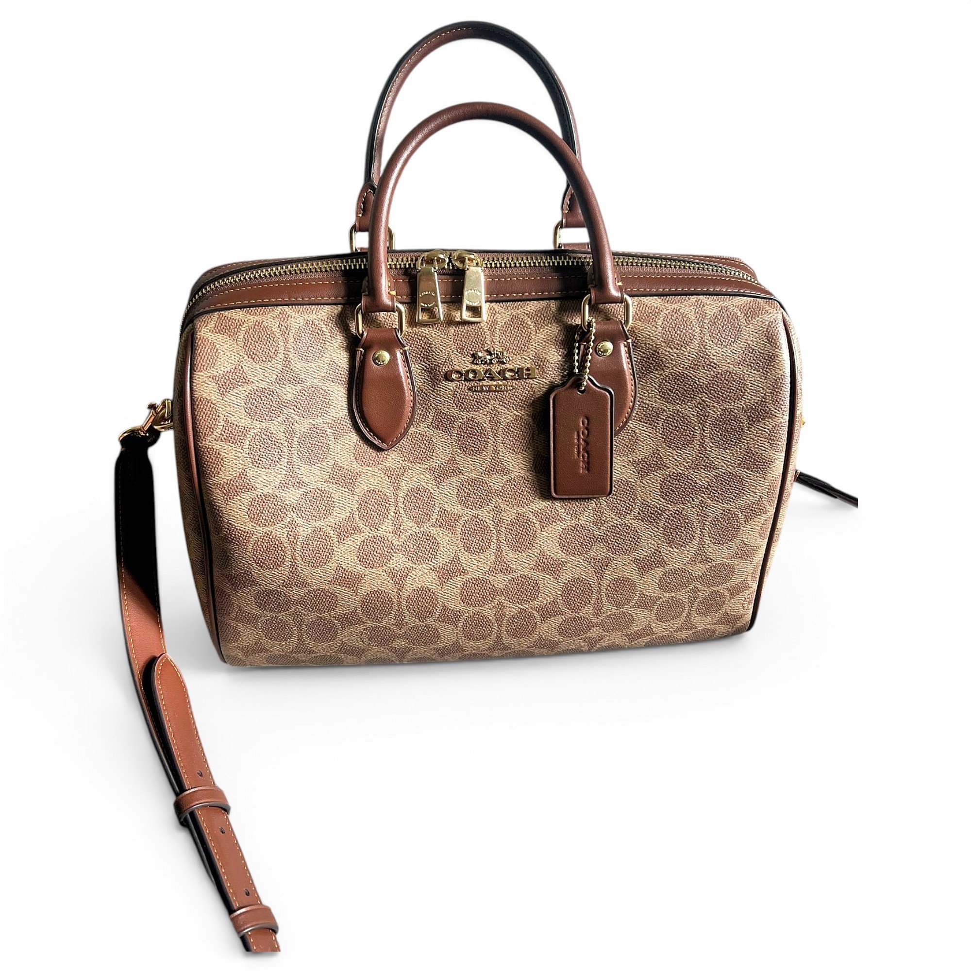 Tabby cloth satchel