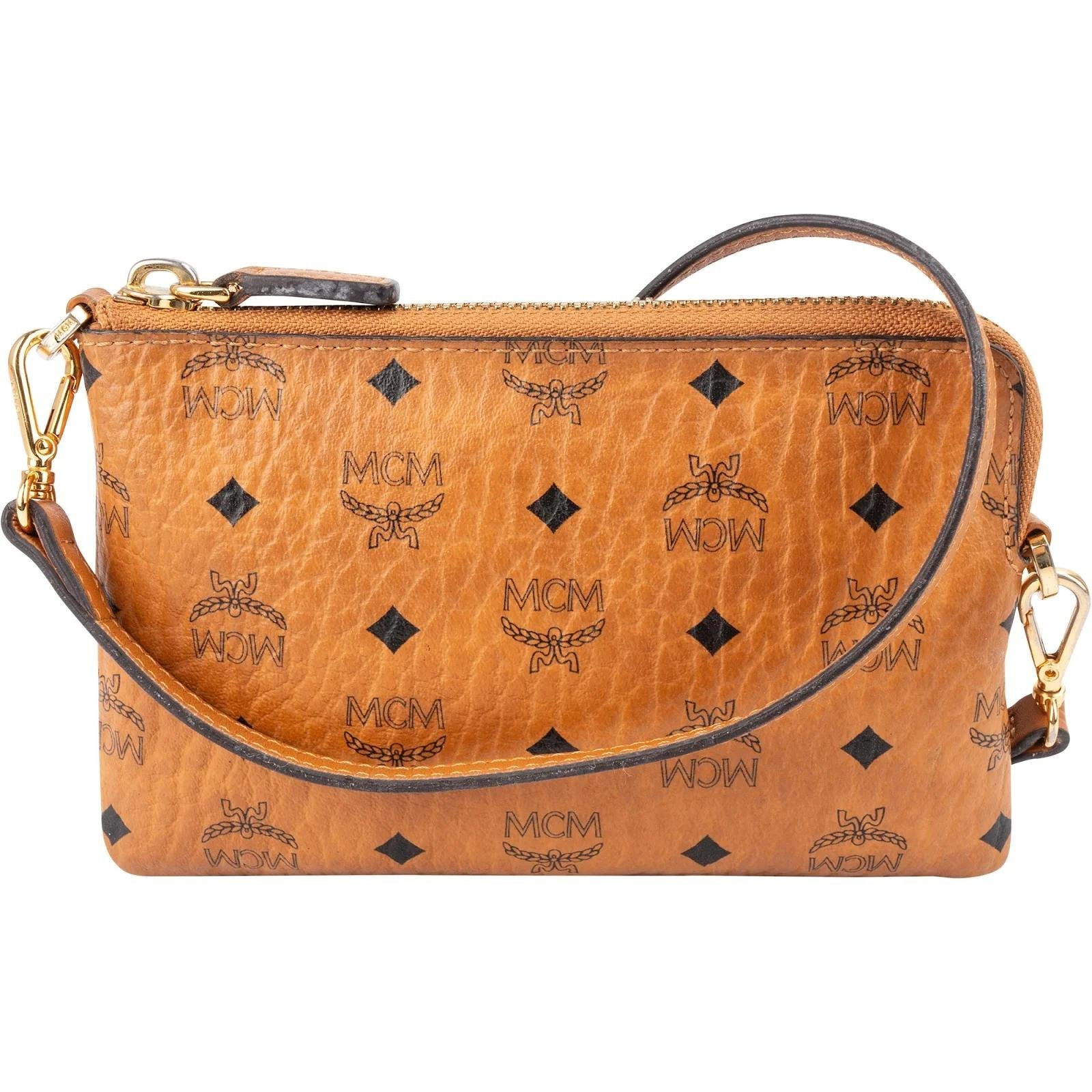 MCM Heritage Drawstring leather handbag