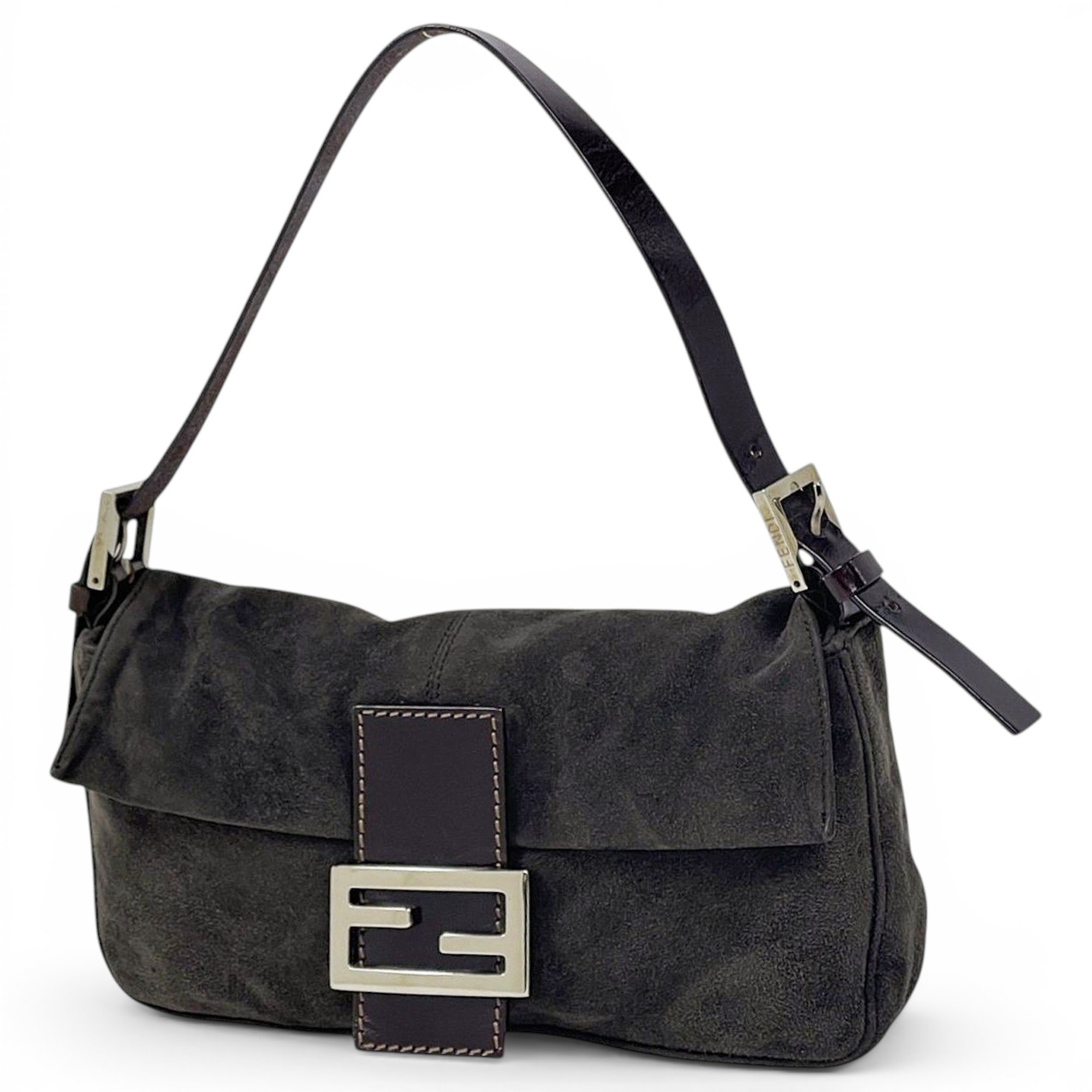 Baguette leather handbag