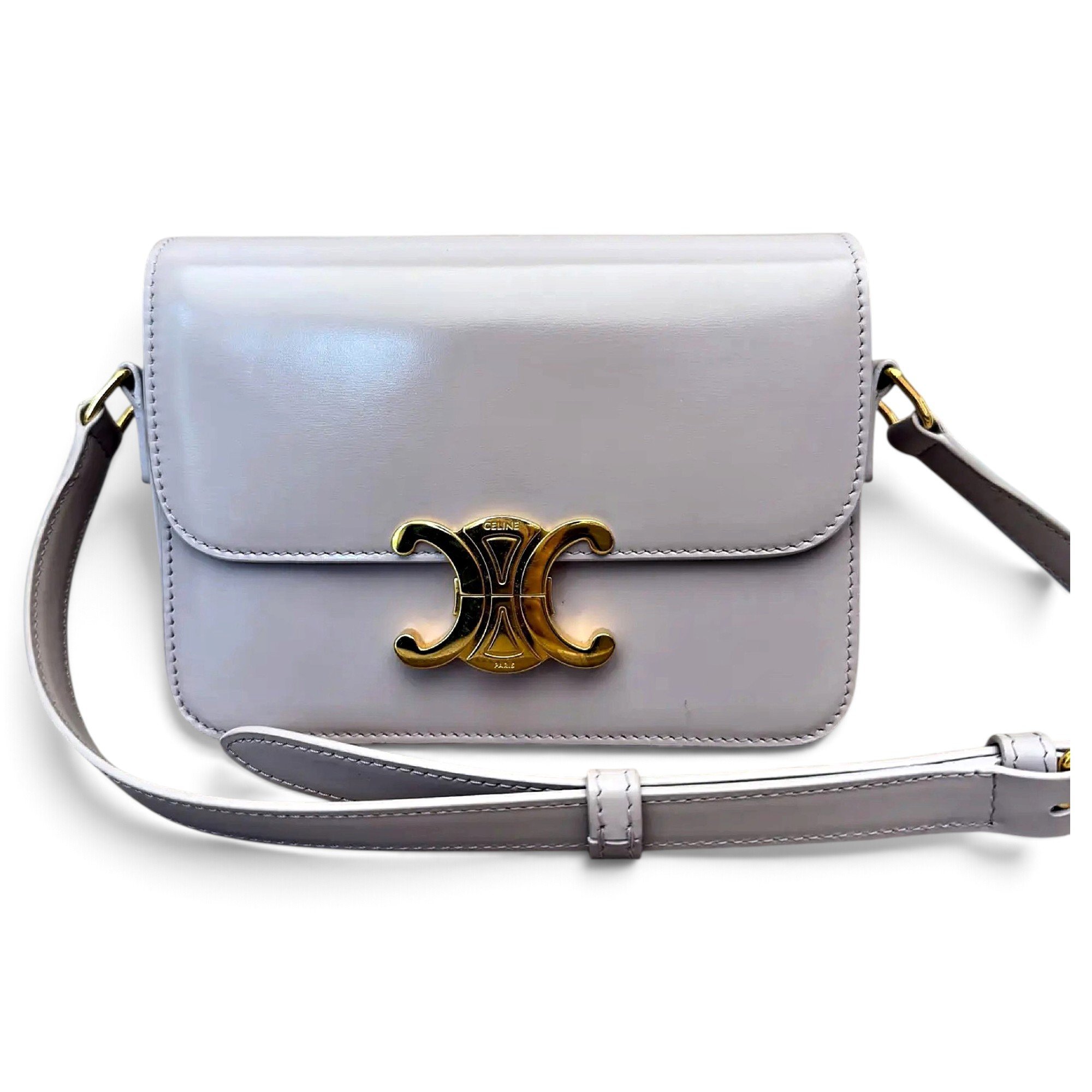Triomphe leather crossbody bag