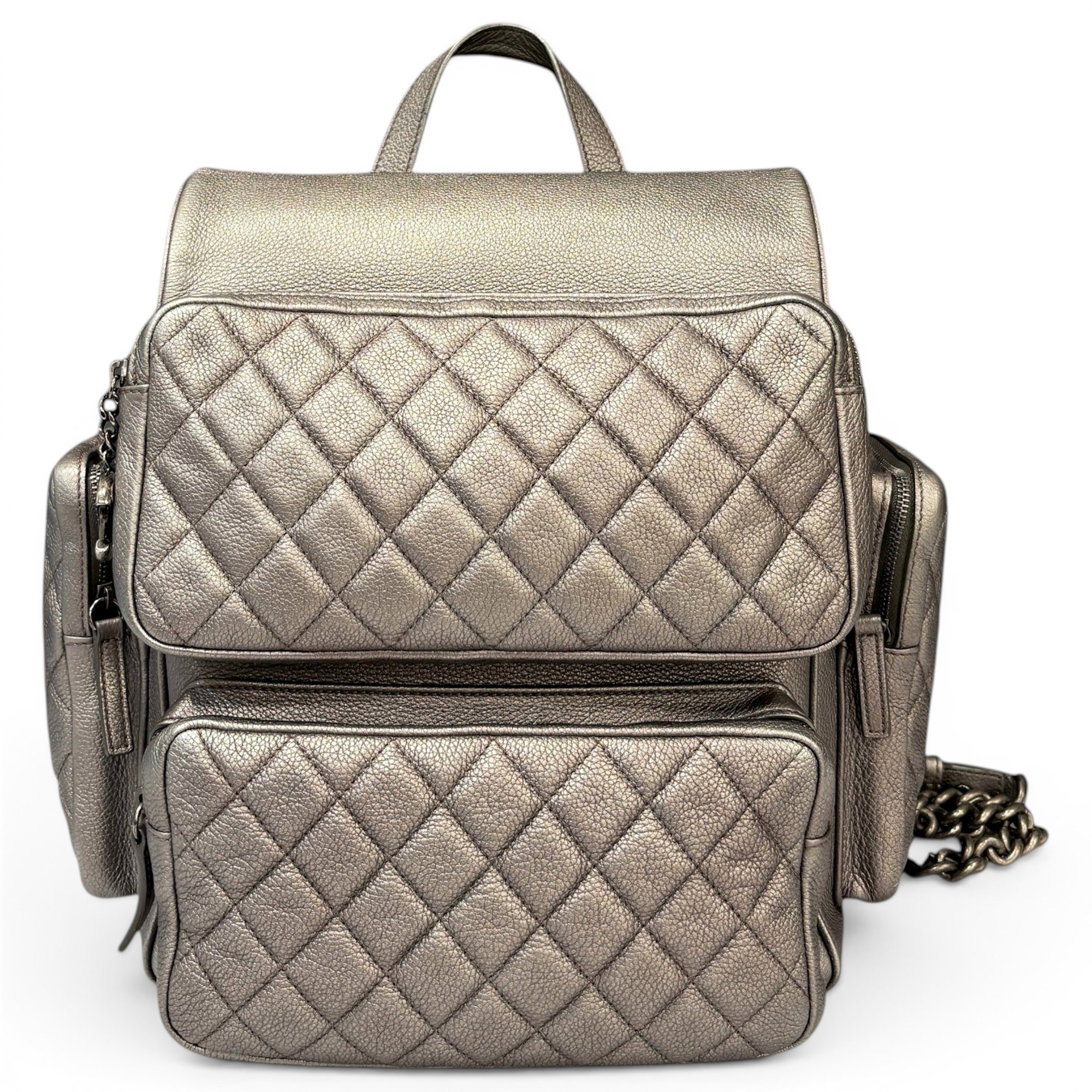 Pony-style calfskin backpack