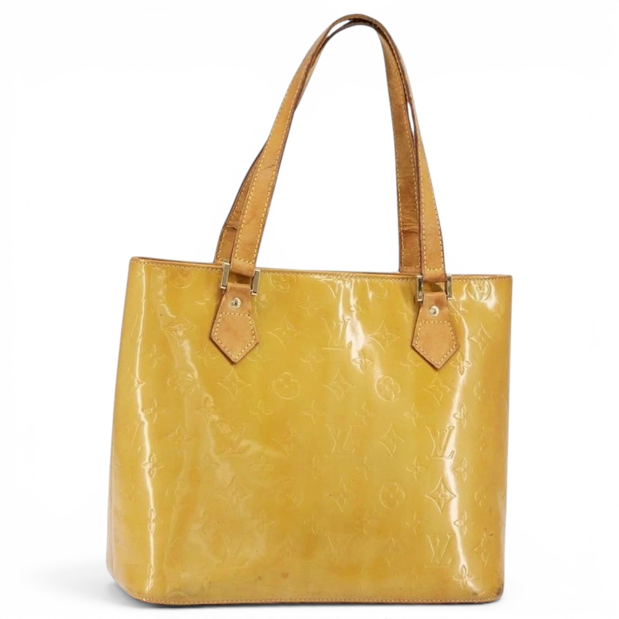Patent leather handbag