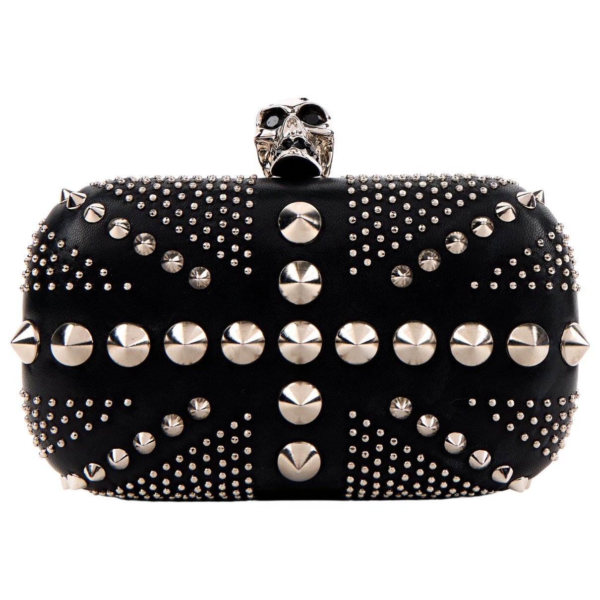 Leather clutch bag