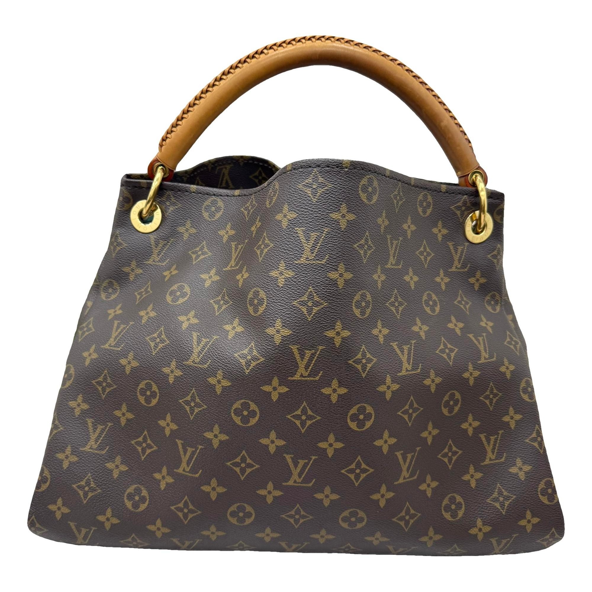 Artsy leather handbag
