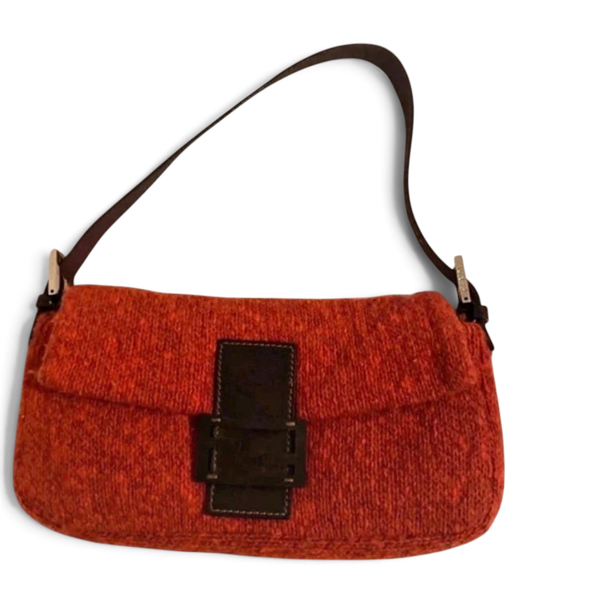 Baguette cashmere handbag