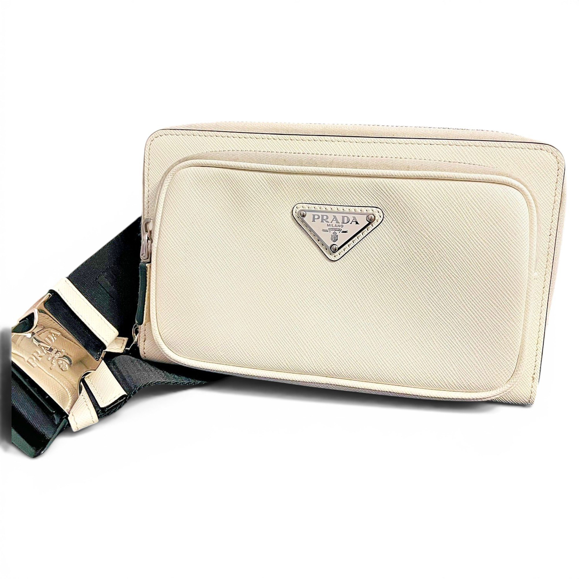 Prada Pocket leather handbag