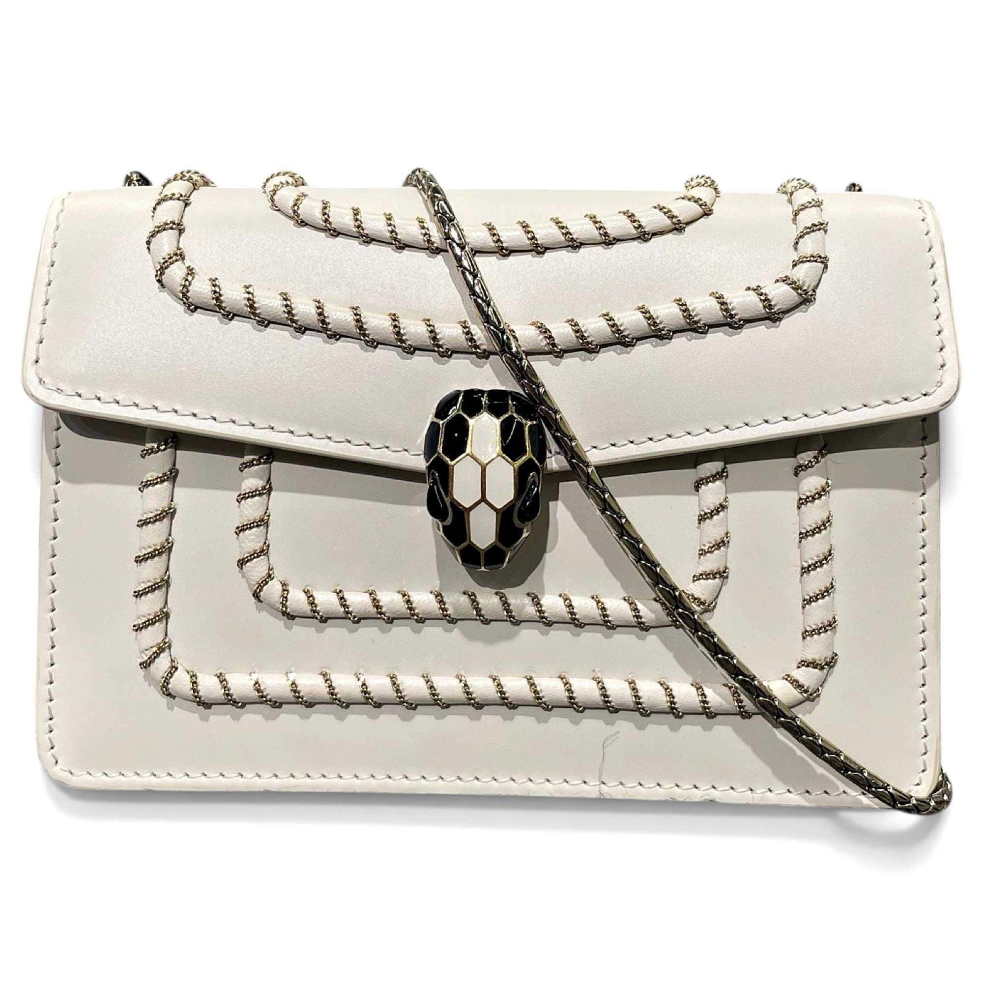 Serpenti leather handbag