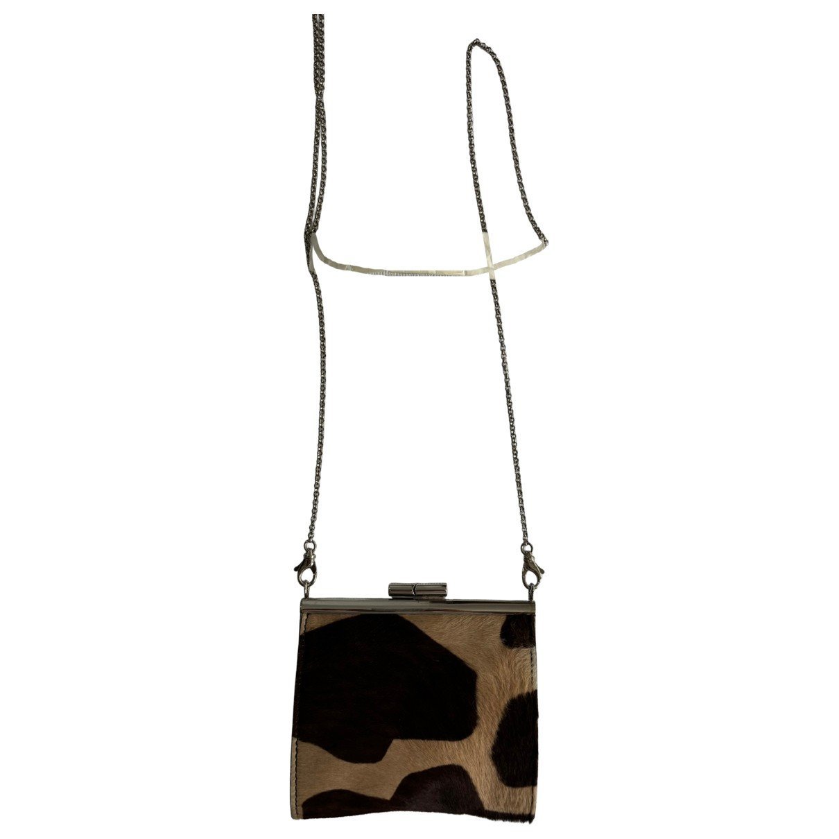 Faux fur clutch bag