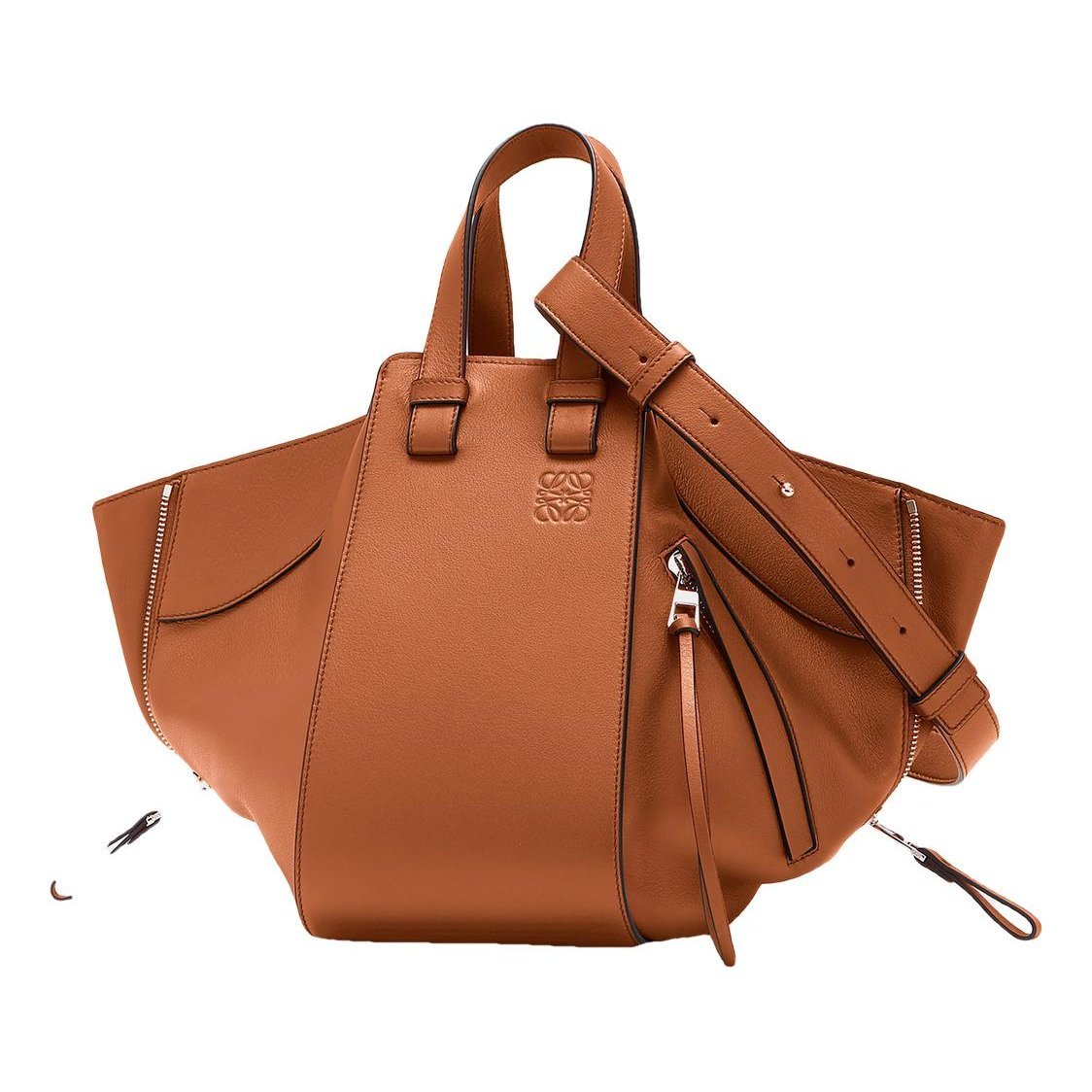 Hammock leather handbag