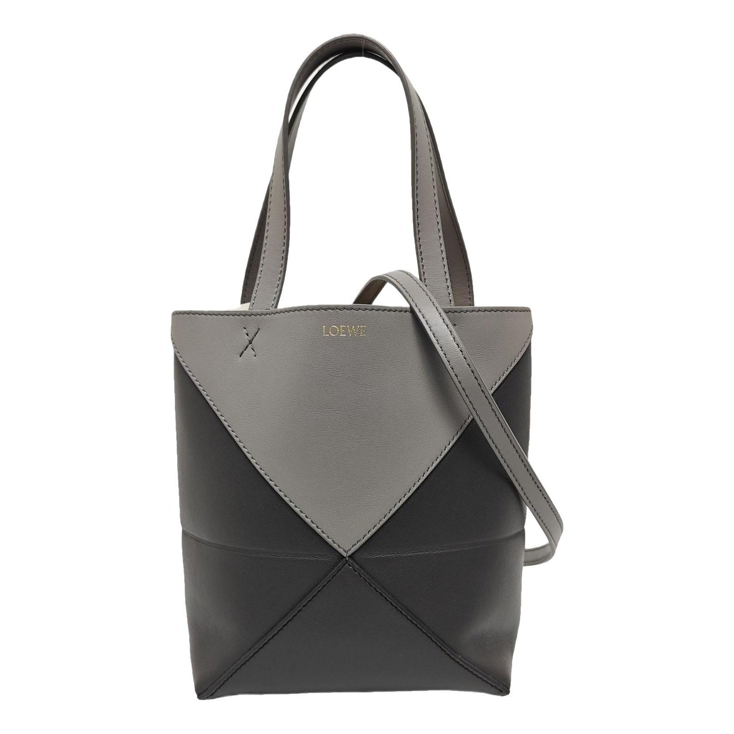 Puzzle Fold leather handbag