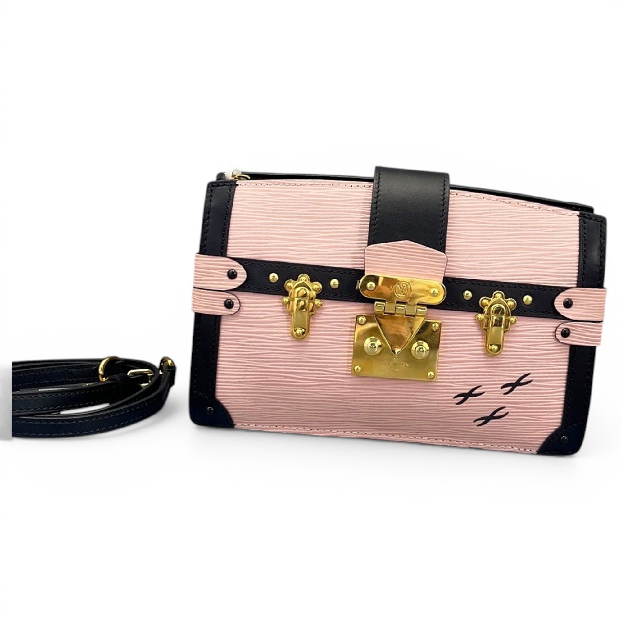 Pochette Trunk leather handbag