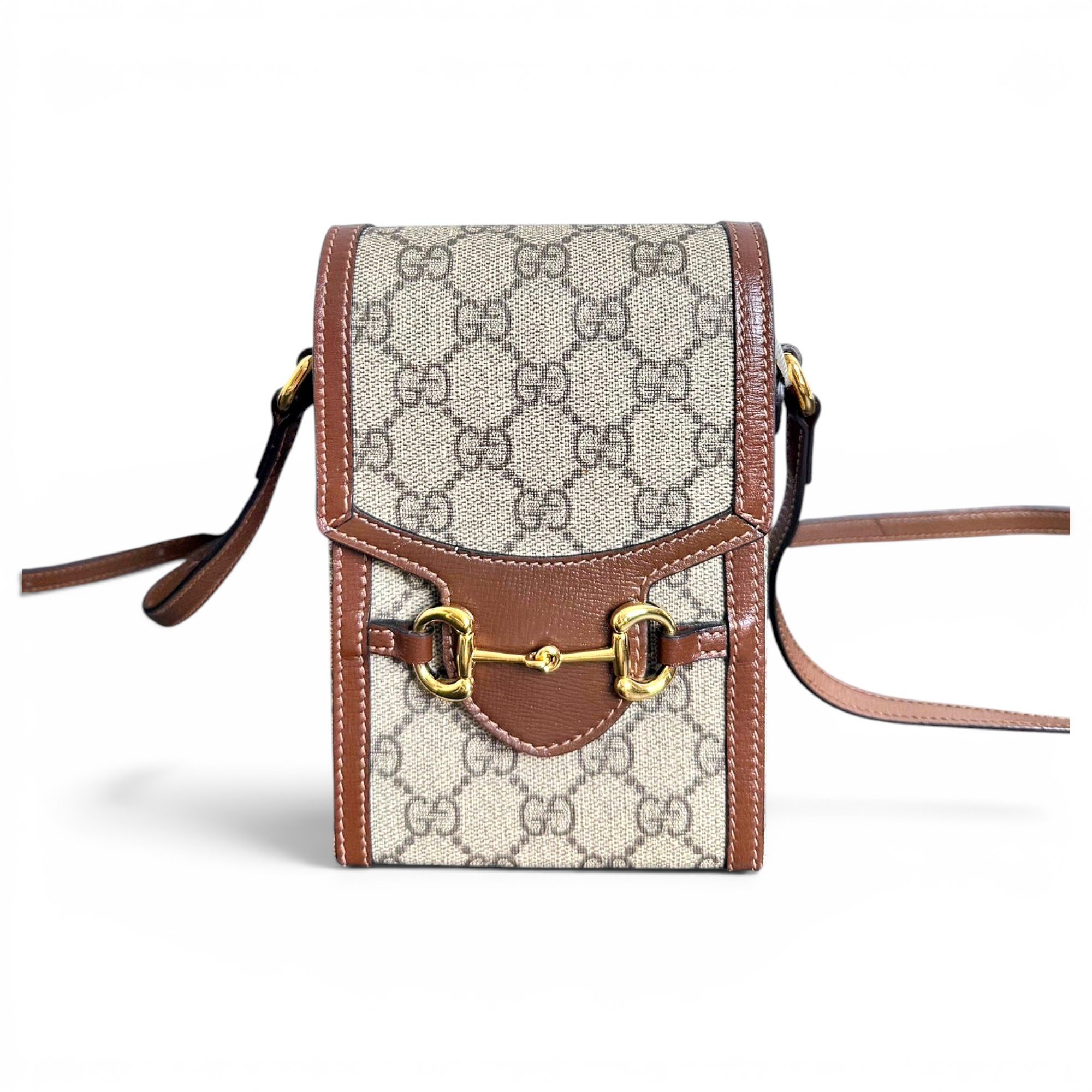 Horsebit 1955 Vertical cloth crossbody bag