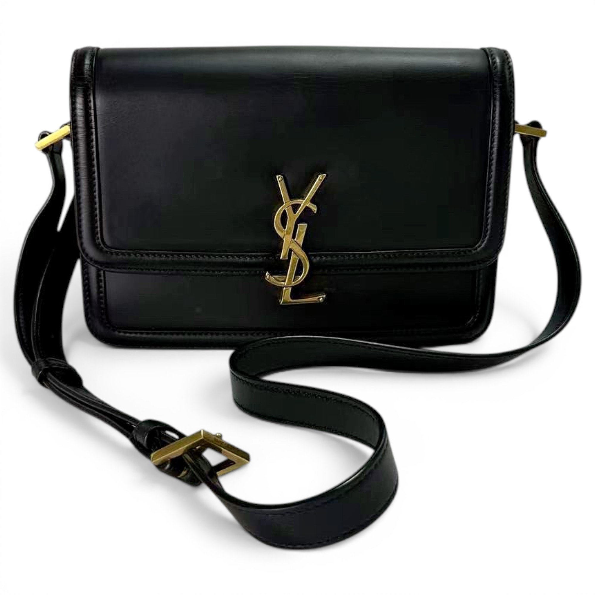 Solférino leather handbag