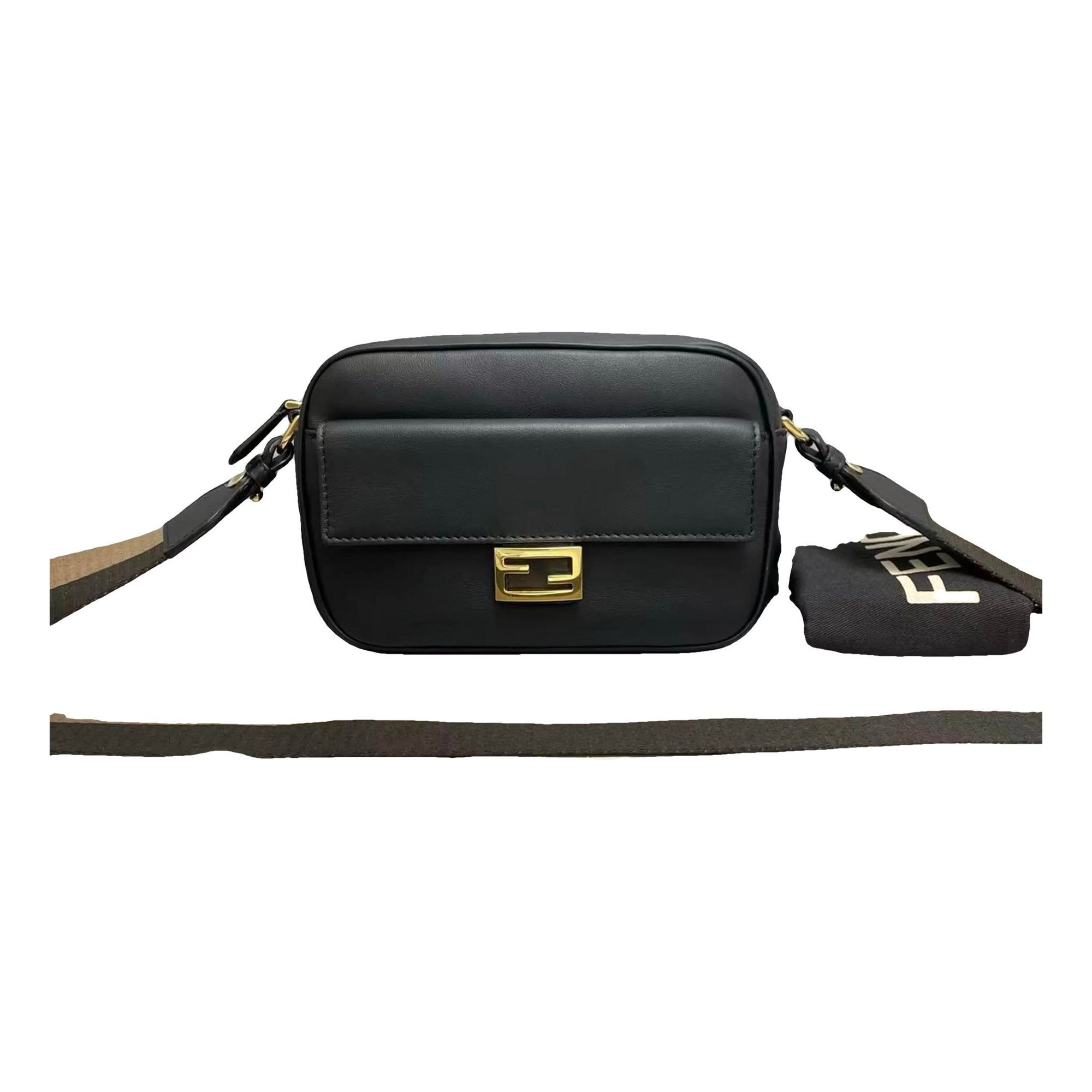 Flat Baguette leather handbag