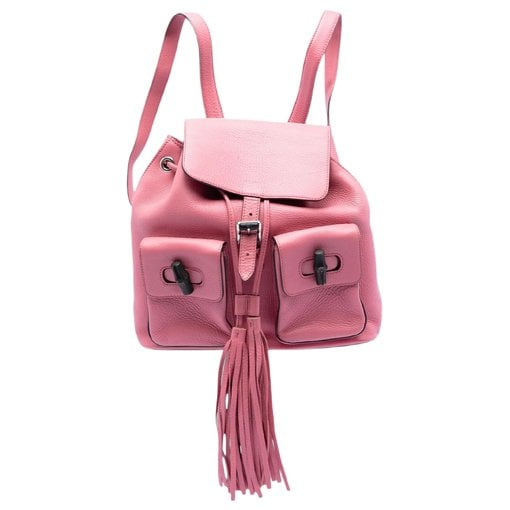 Bamboo leather handbag