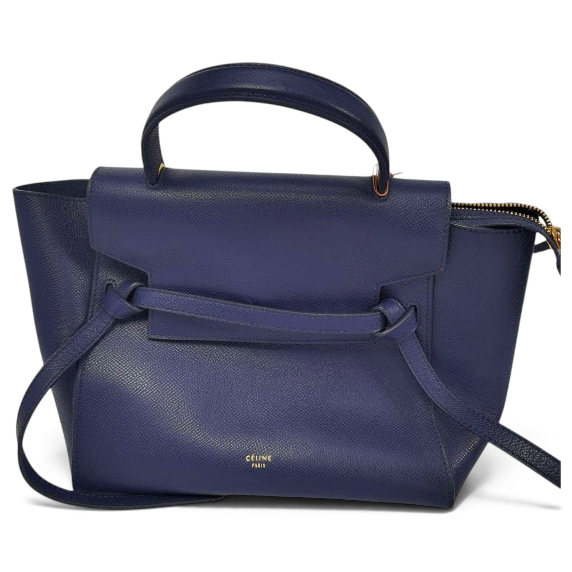Belt leather handbag