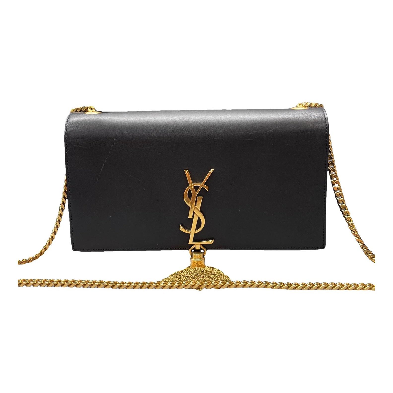 Pompom Kate leather handbag